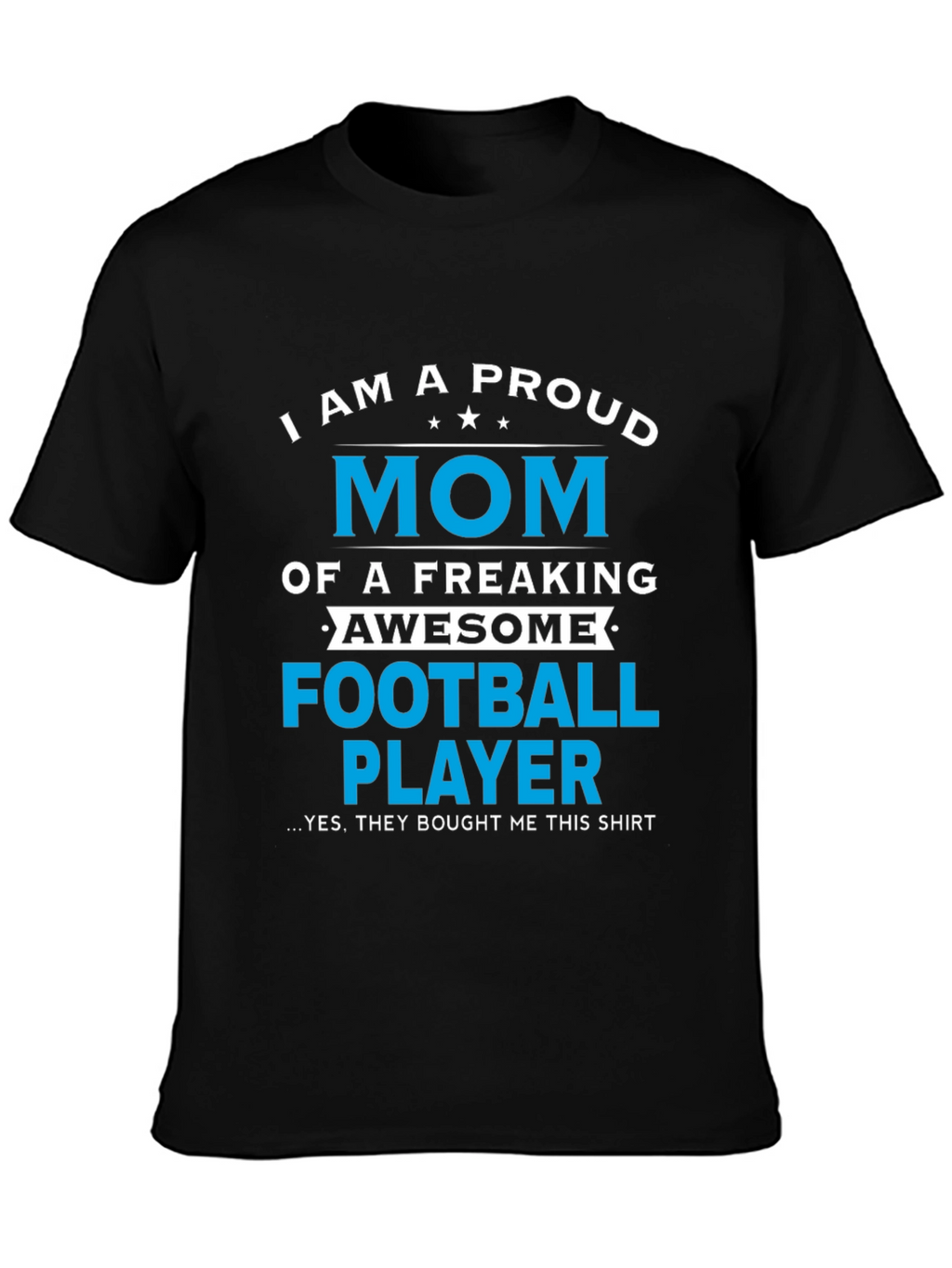 Proud Mom of Football Player Graphic T-Shirt