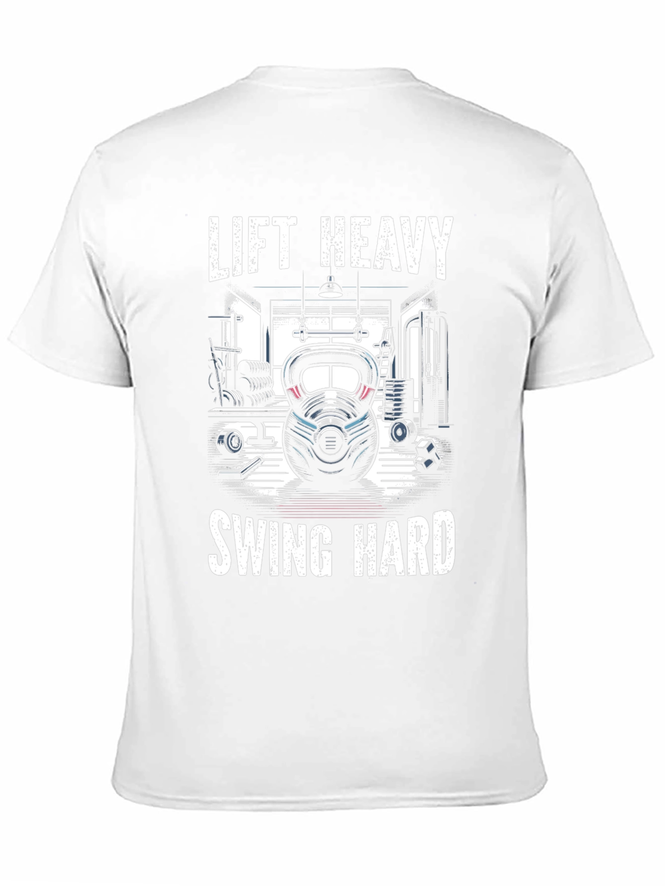 Lift Heavy Swing Hard Graphic Tee - Gym Workout Shirt
