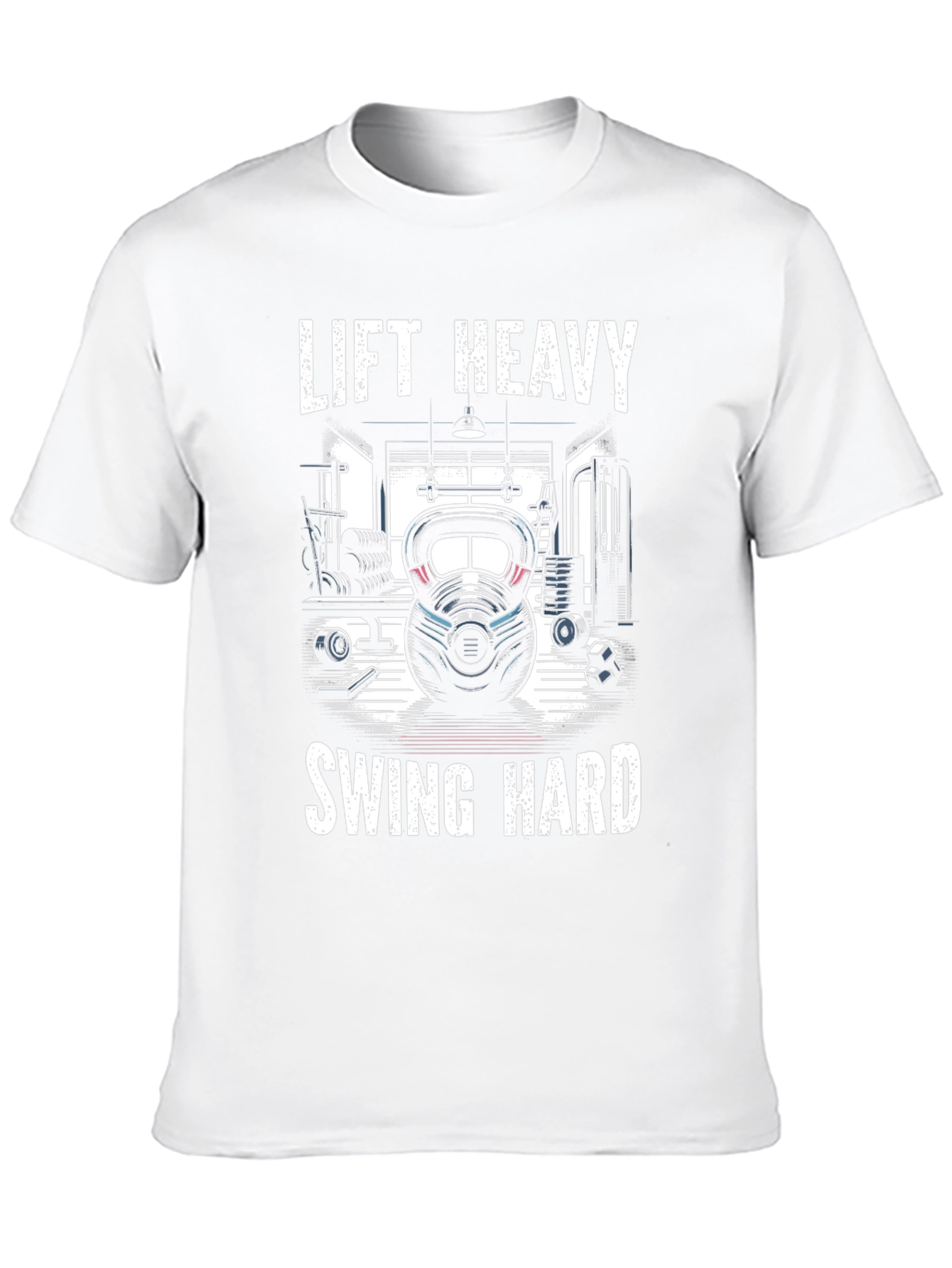 Lift Heavy Swing Hard Graphic Tee - Gym Workout Shirt