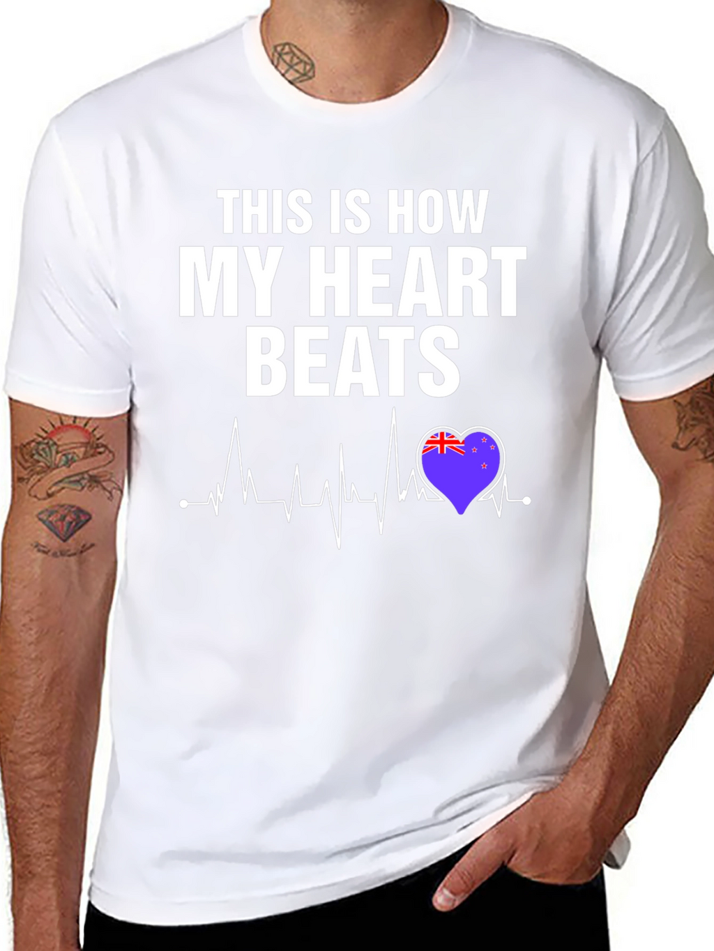 New Zealand Heartbeat T-Shirt