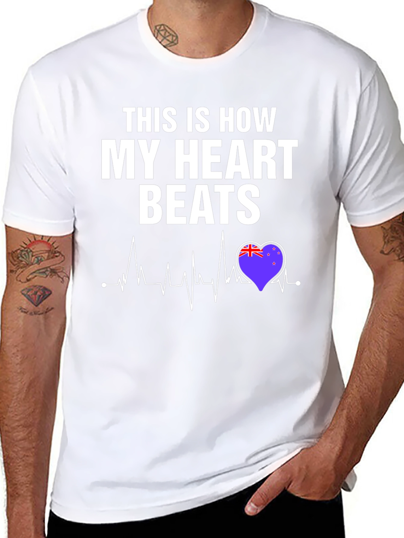 New Zealand Heartbeat T-Shirt