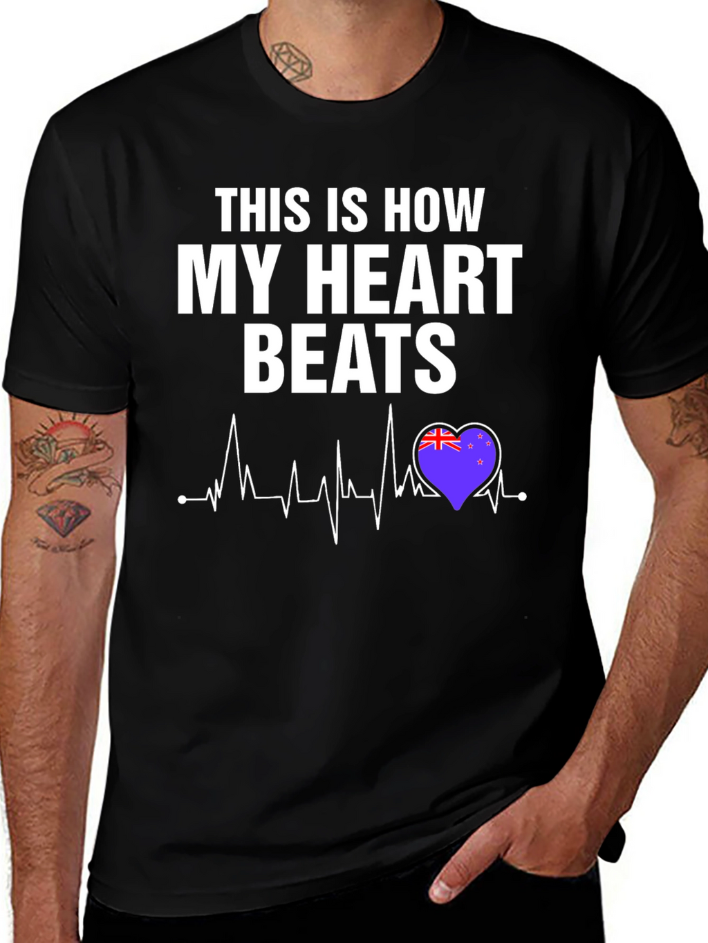 New Zealand Heartbeat T-Shirt