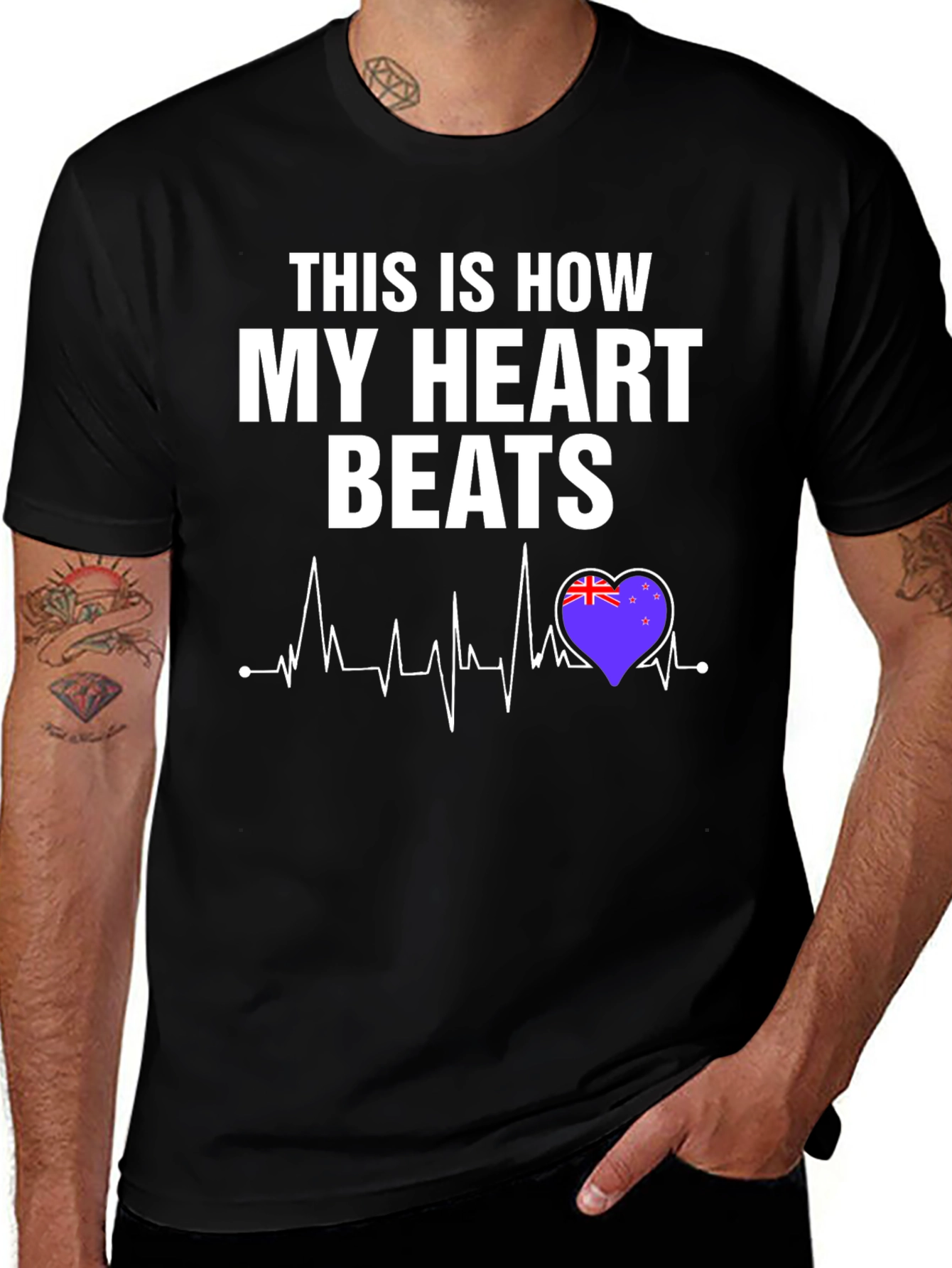 New Zealand Heartbeat T-Shirt