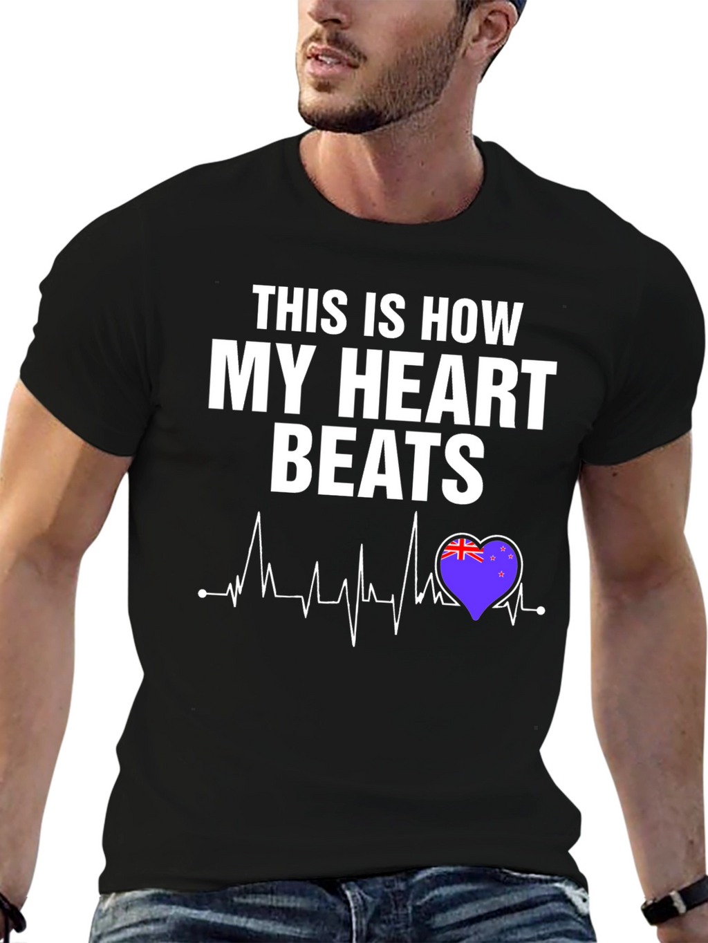 New Zealand Heartbeat T-Shirt