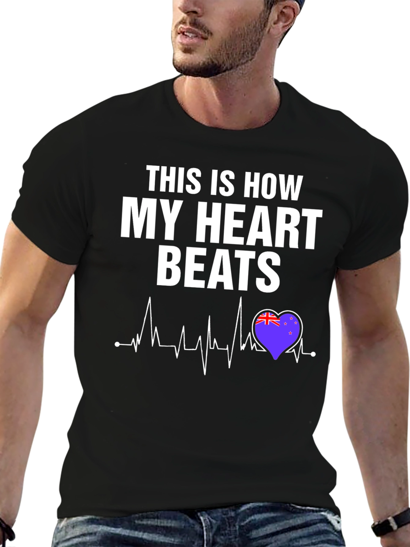 New Zealand Heartbeat T-Shirt
