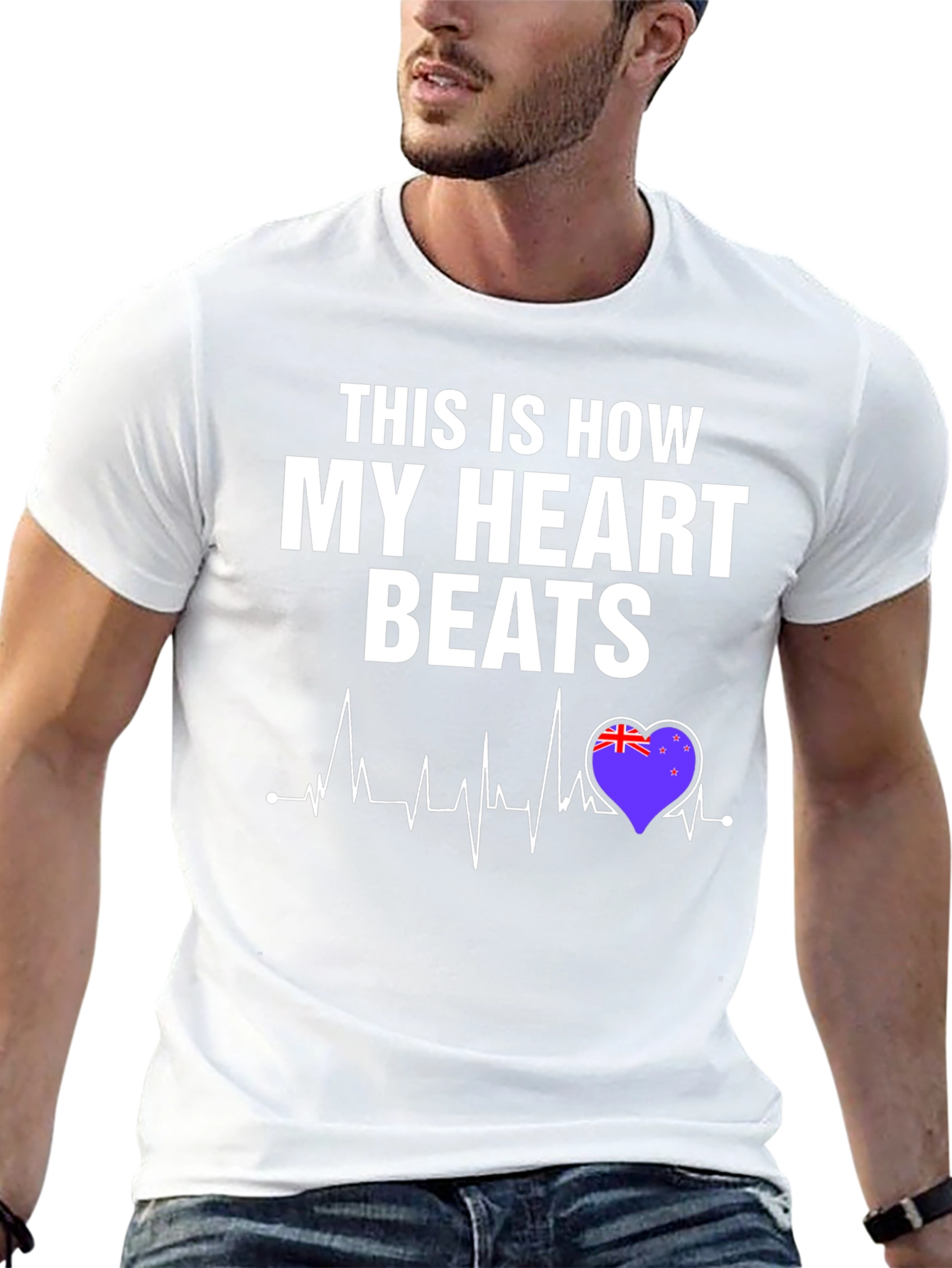 New Zealand Heartbeat T-Shirt