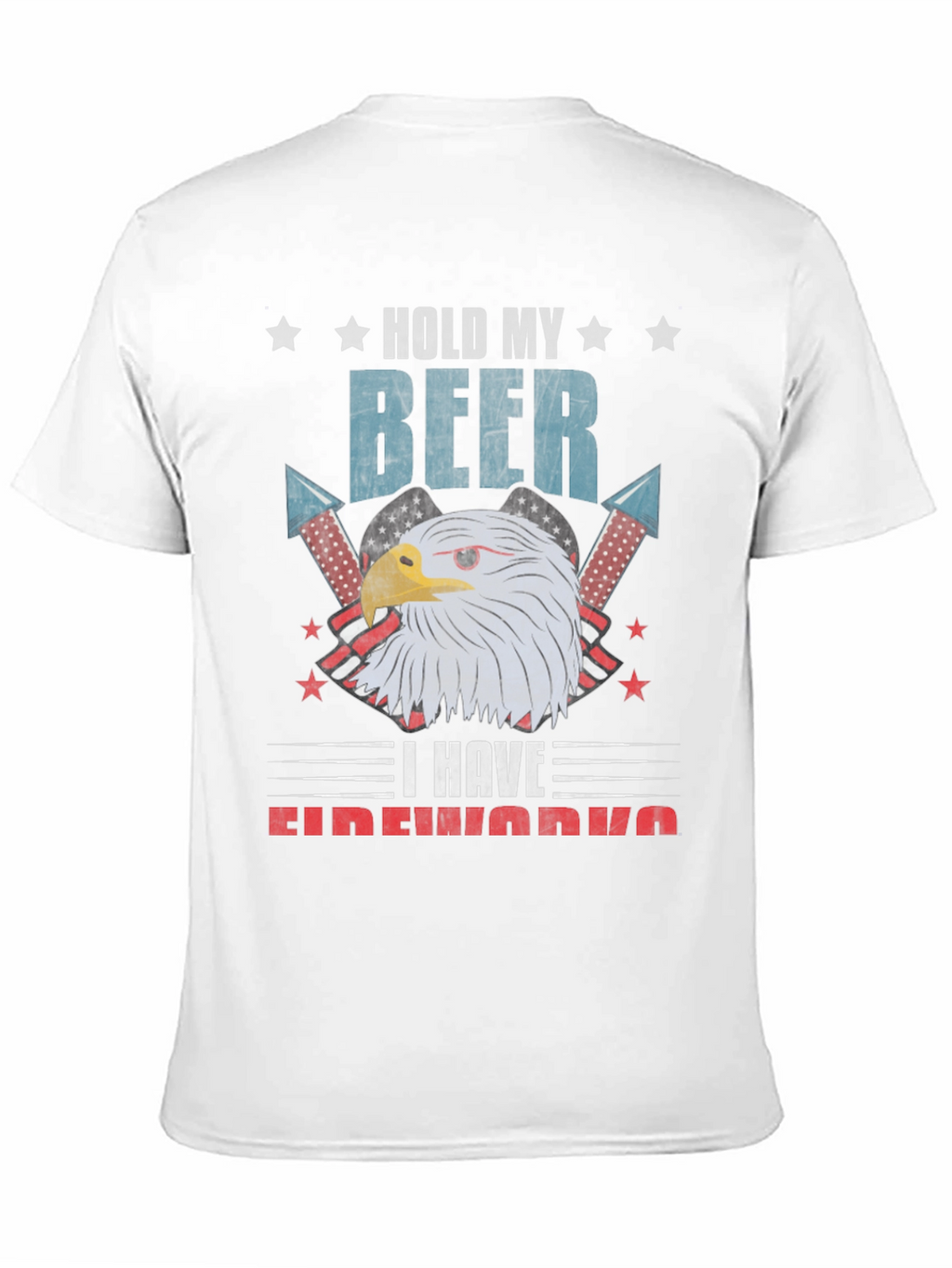 Hold My Beer Fireworks Patriotic Eagle T-Shirt