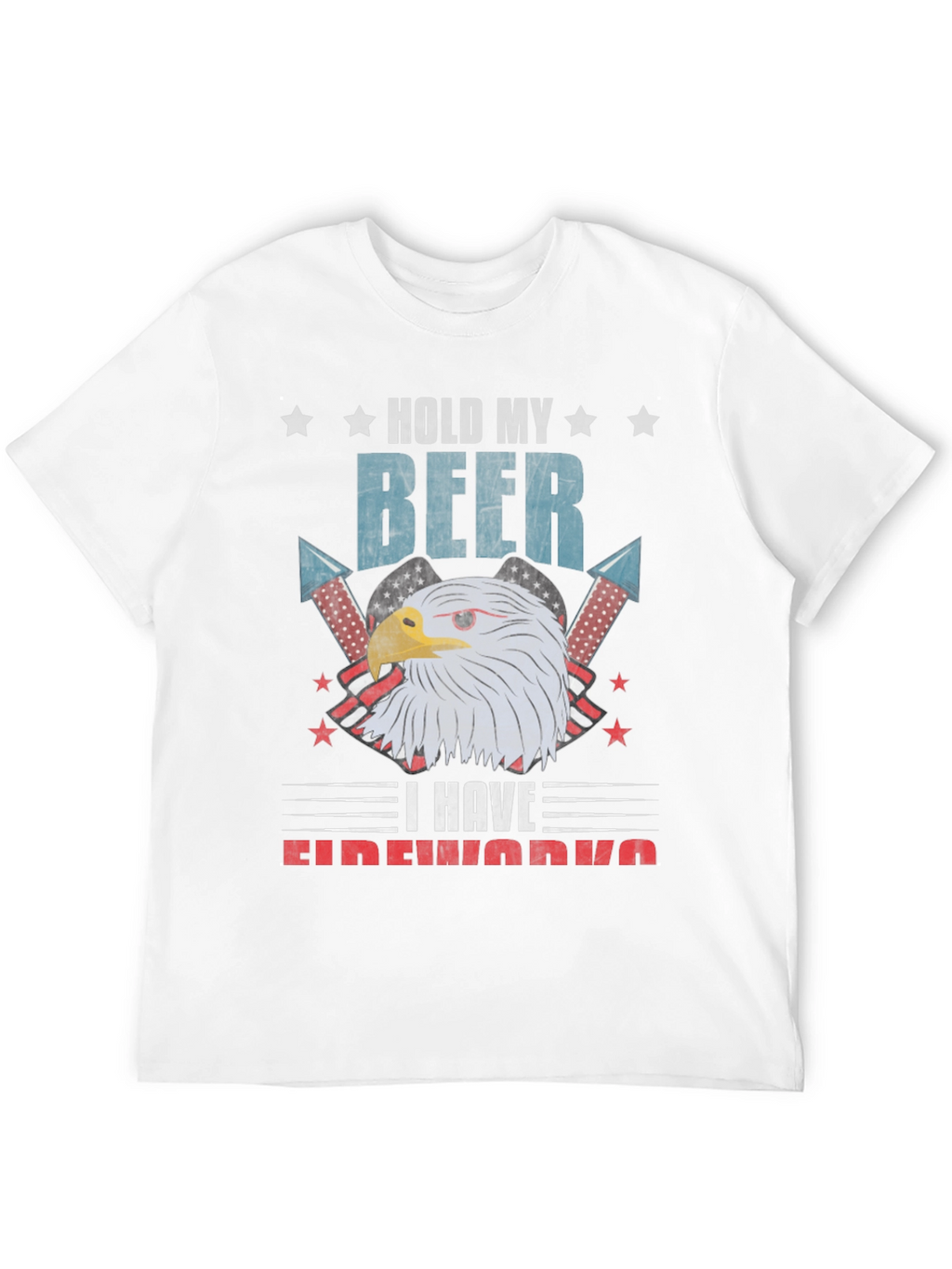 Hold My Beer Fireworks Patriotic Eagle T-Shirt
