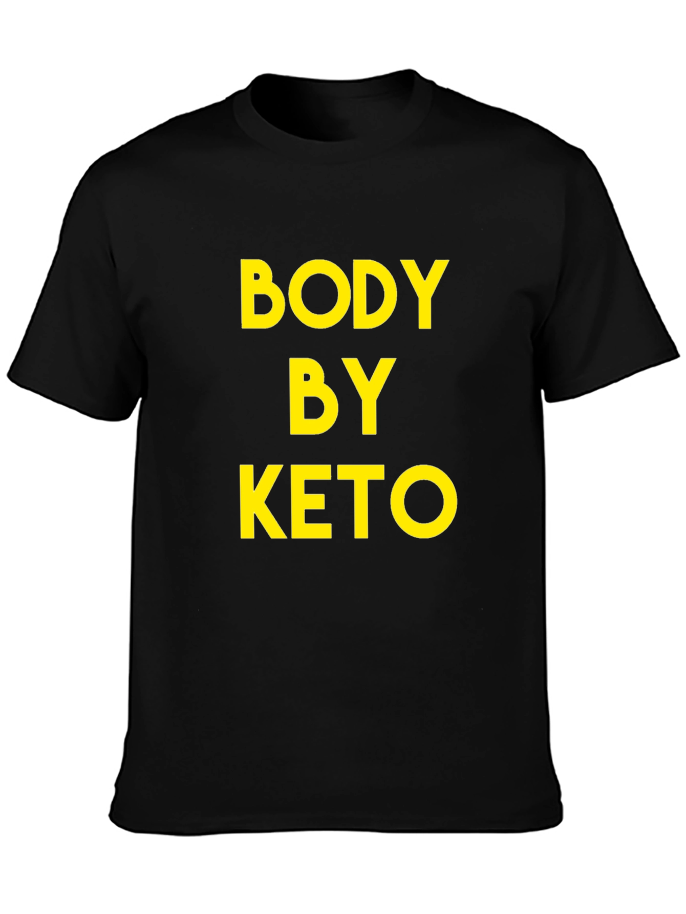 Body By Keto T-Shirt - Black Graphic Tee