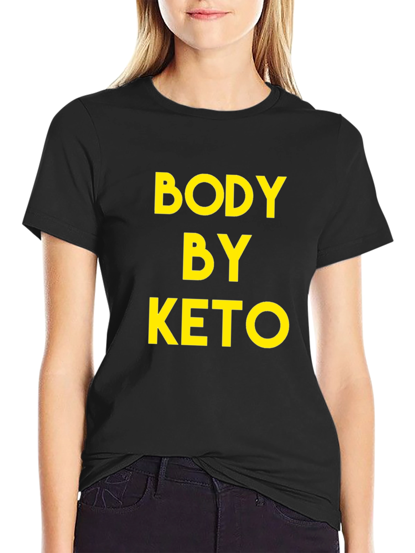 Body By Keto T-Shirt - Black Graphic Tee