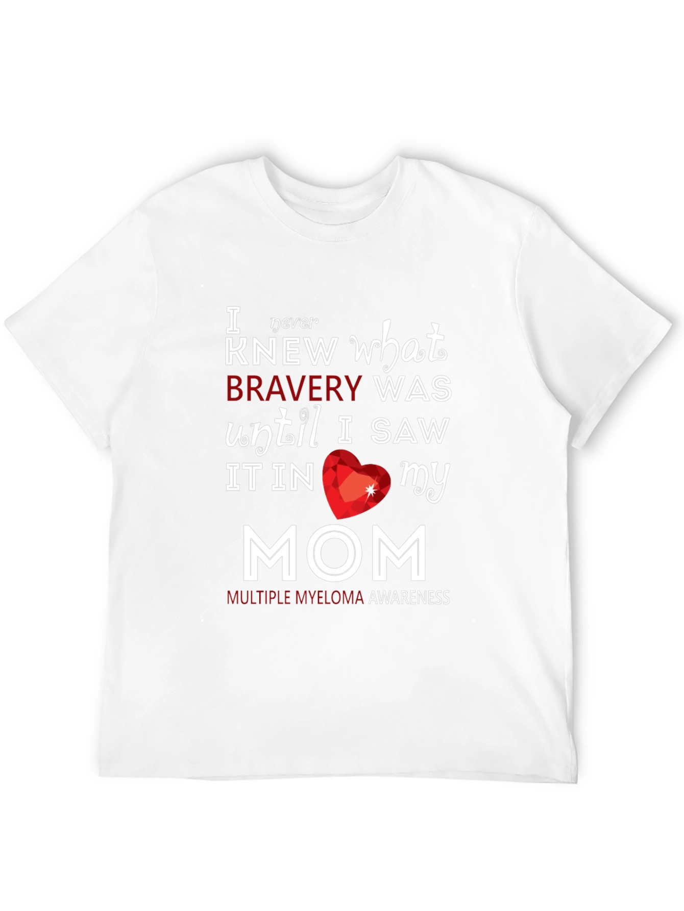 Bravery Multiple Myeloma Awareness Graphic T-Shirt