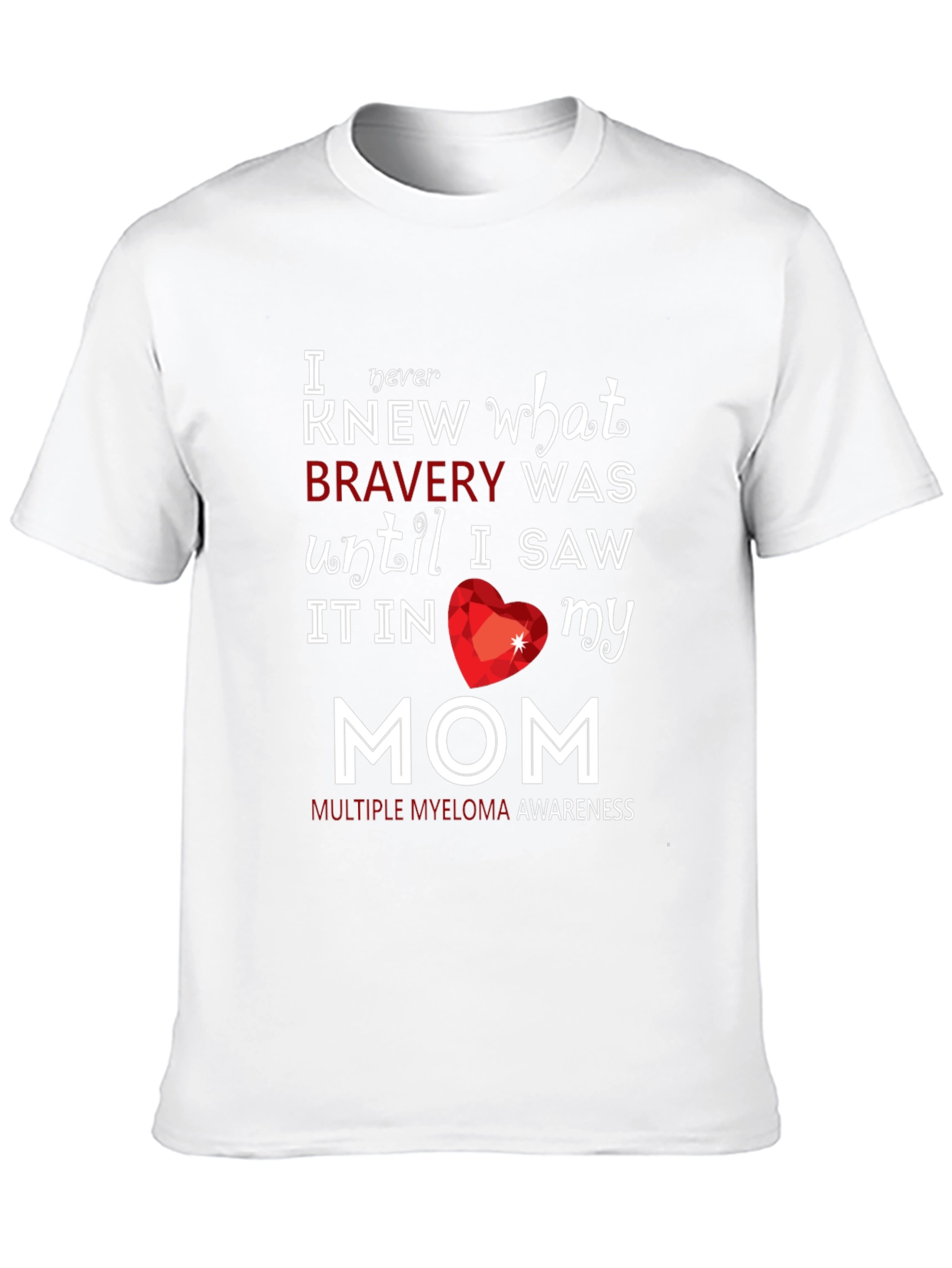 Bravery Multiple Myeloma Awareness Graphic T-Shirt
