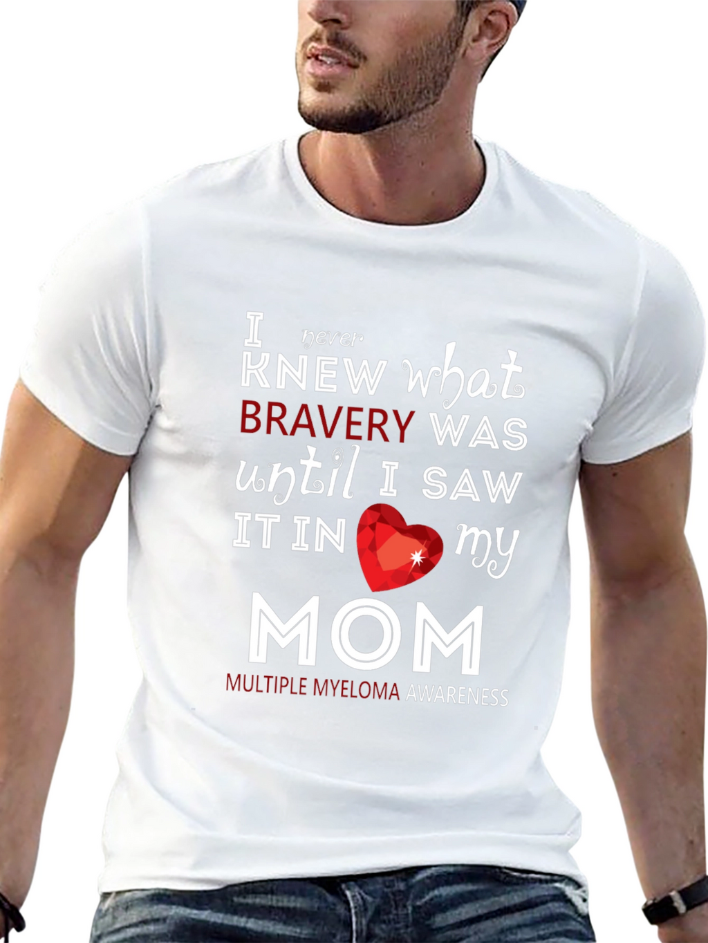 Bravery Multiple Myeloma Awareness Graphic T-Shirt