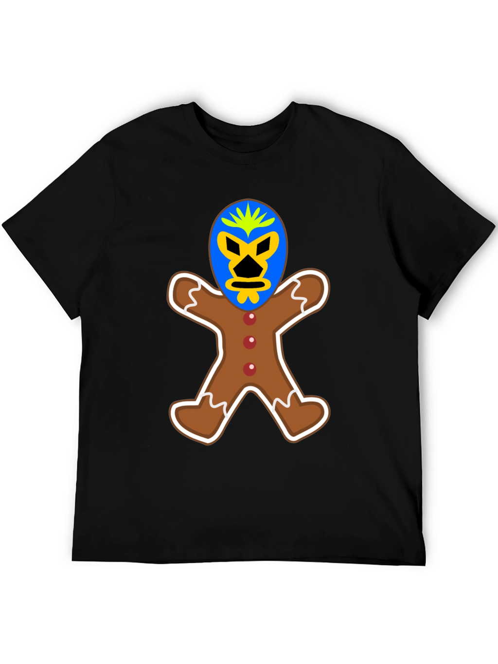 Gingerbread Luchador T-Shirt - Unique Design!