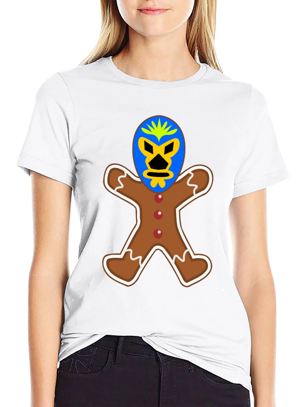Gingerbread Luchador T-Shirt - Unique Design!