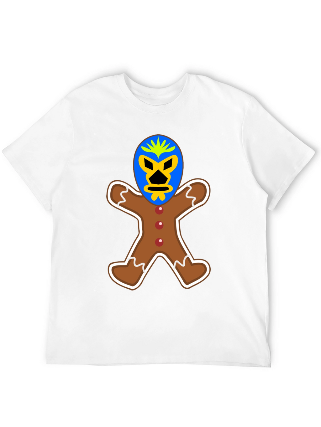 Gingerbread Luchador T-Shirt - Unique Design!