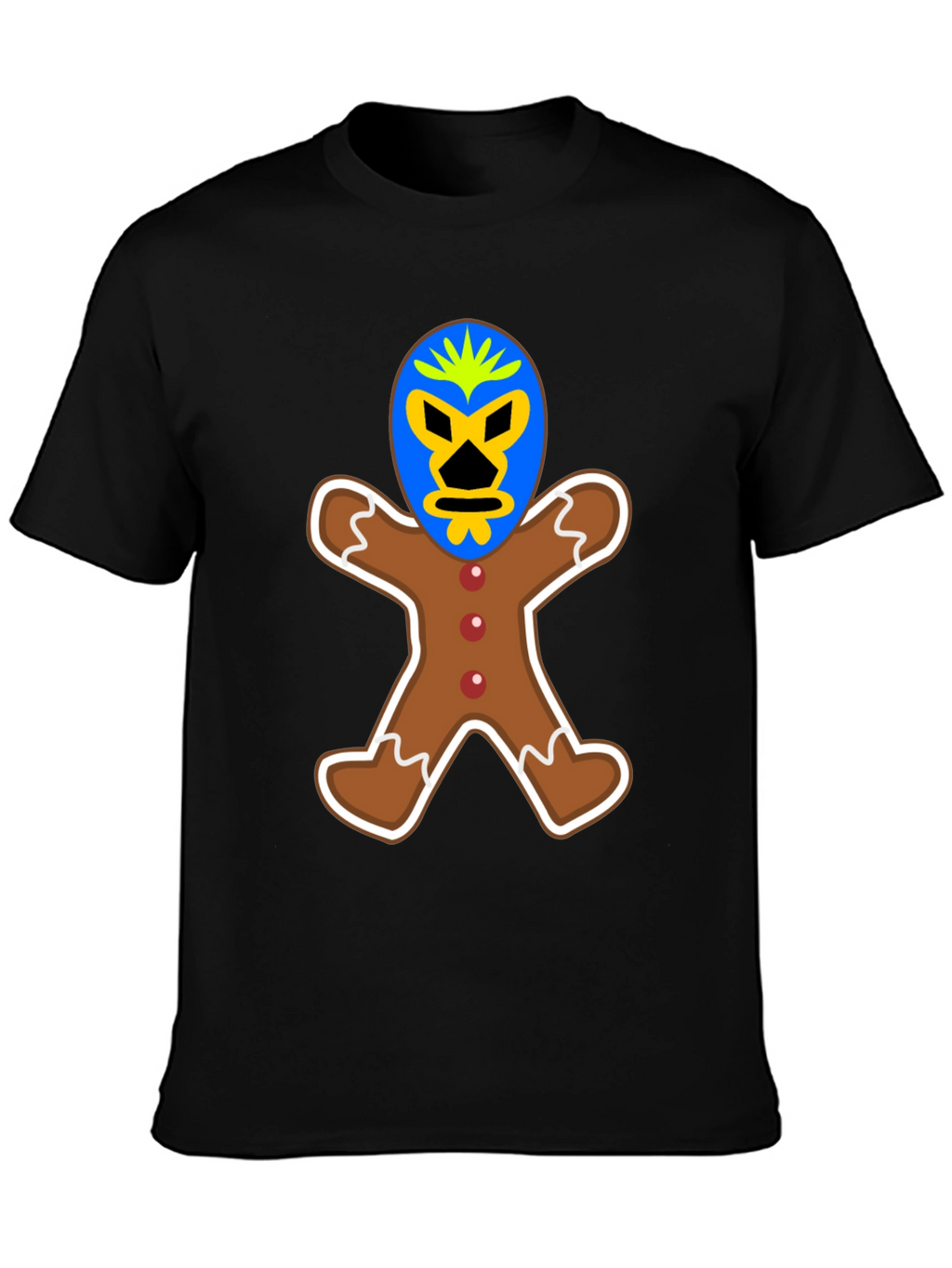 Gingerbread Luchador T-Shirt - Unique Design!