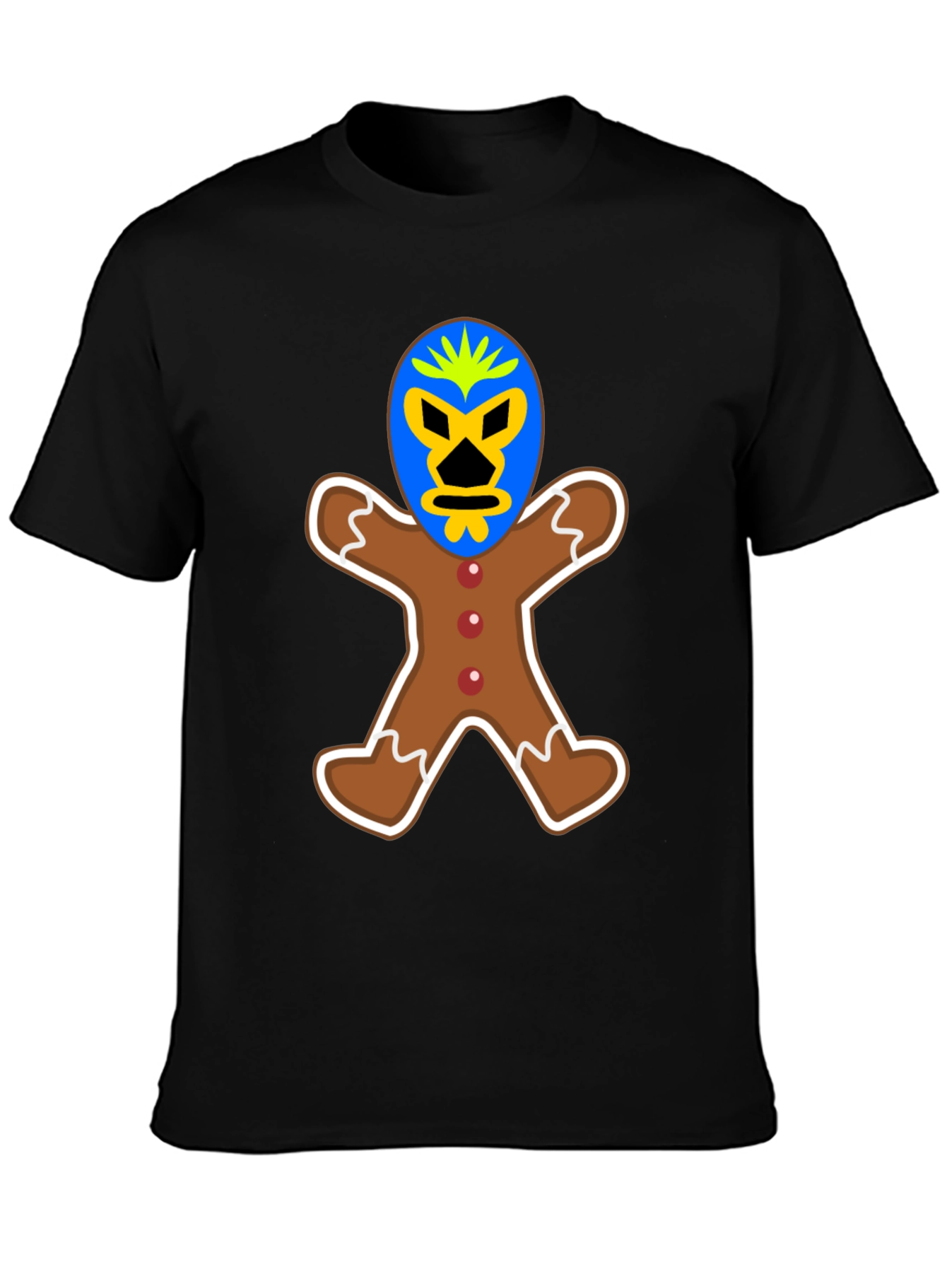 Gingerbread Luchador T-Shirt - Unique Design!