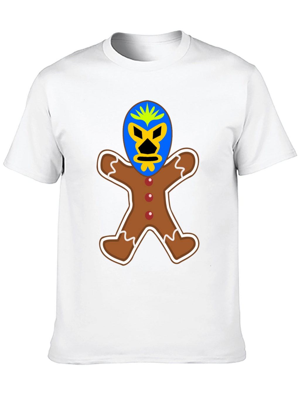 Gingerbread Luchador T-Shirt - Unique Design!