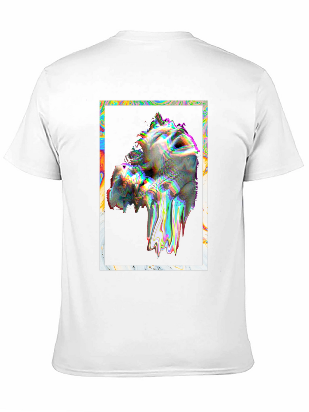 Glitch Art Graphic Tee - Black Unisex T-Shirt