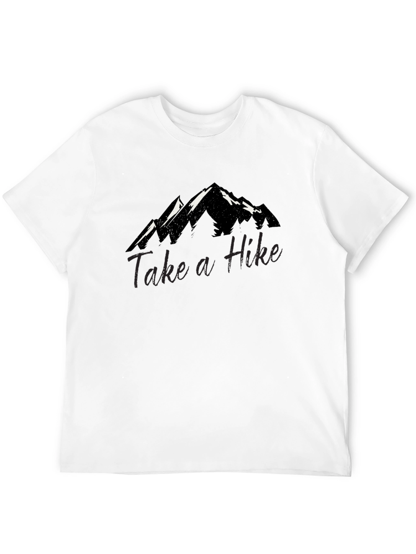 Take a Hike Graphic Tee - Mountain Design Black T-Shirt