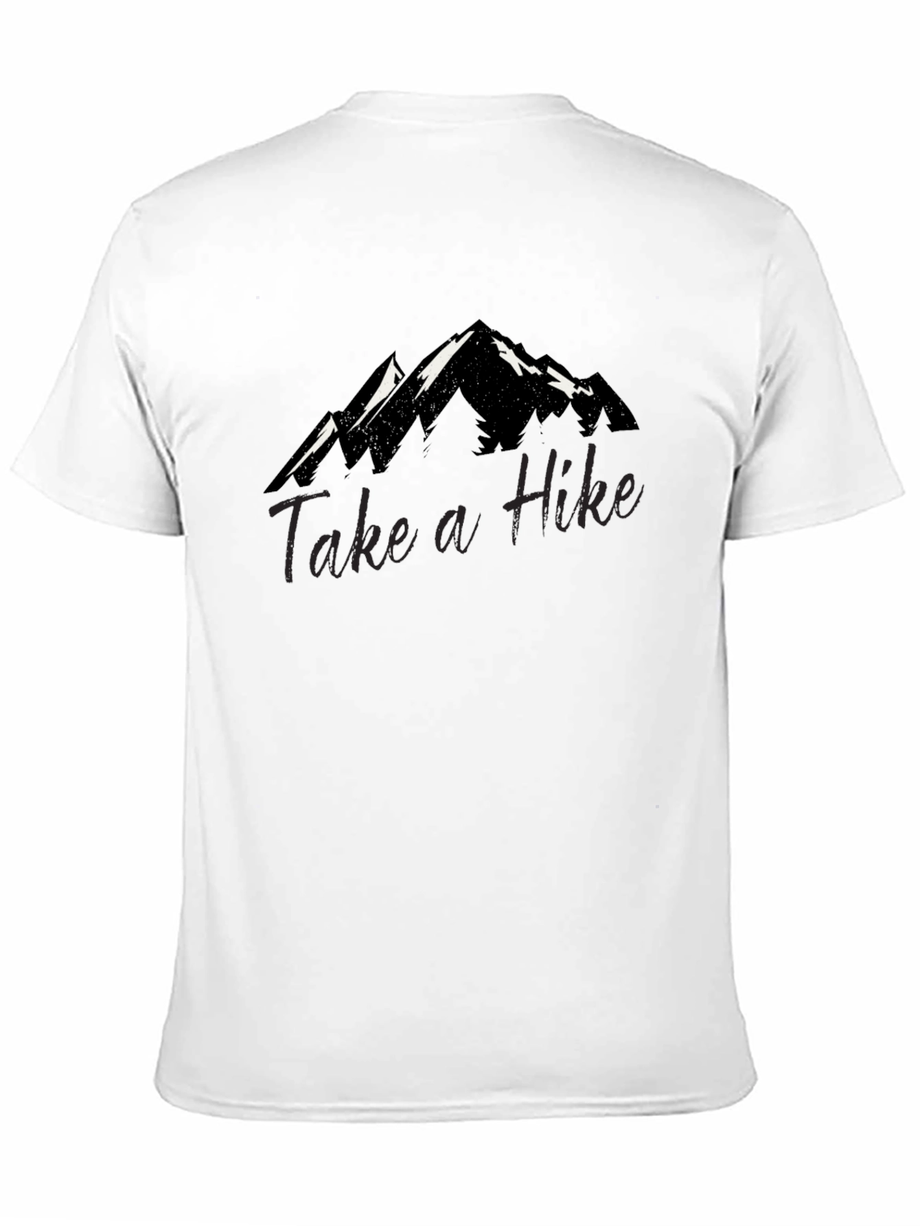 Take a Hike Graphic Tee - Mountain Design Black T-Shirt