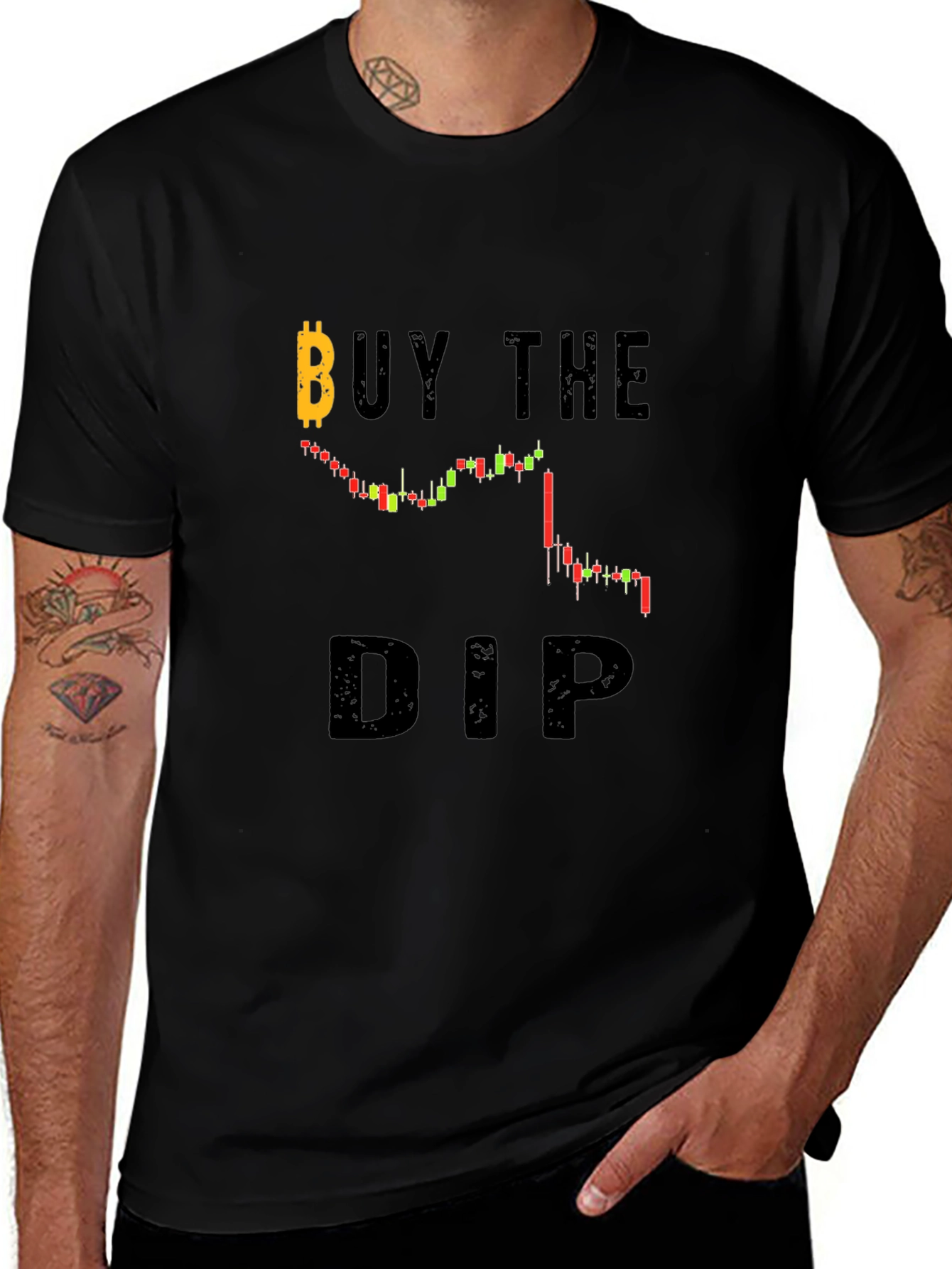 Buy The Dip Bitcoin Graphic T-Shirt