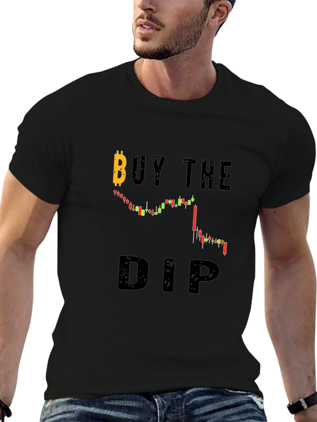 Buy The Dip Bitcoin Graphic T-Shirt