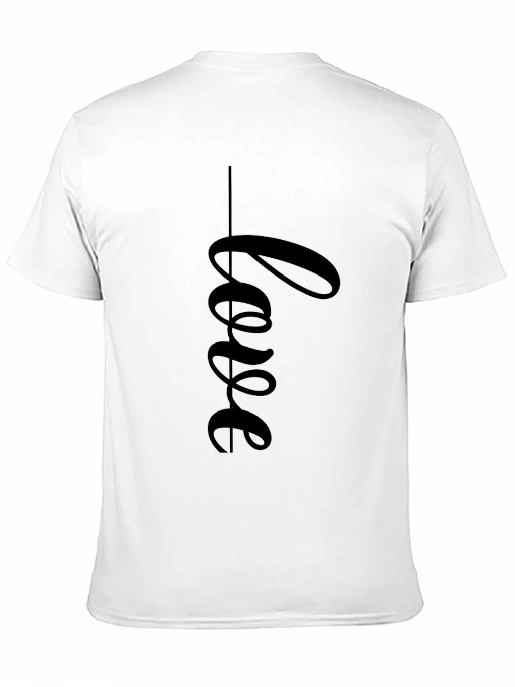 Love Script Black T-Shirt