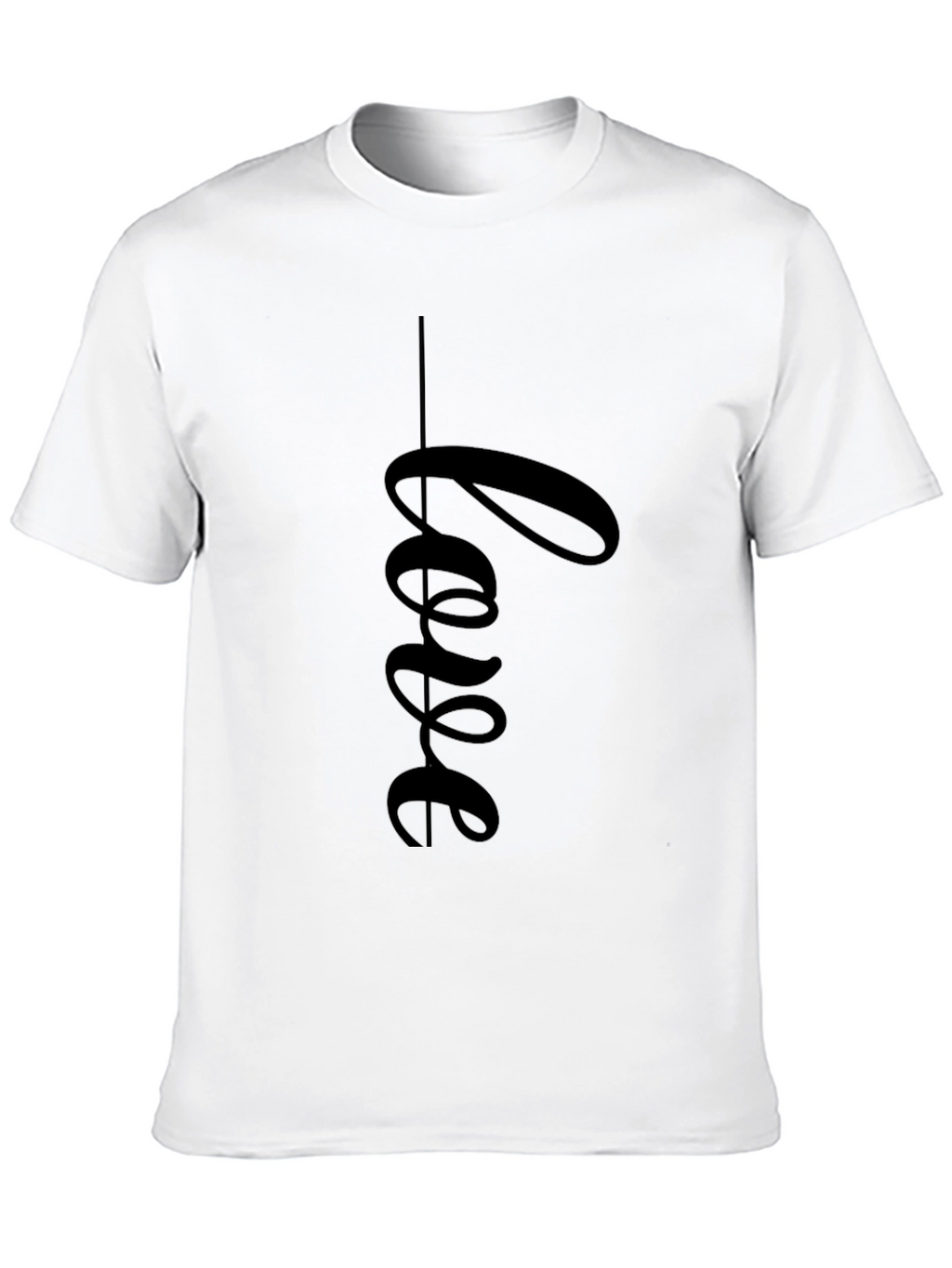 Love Script Black T-Shirt