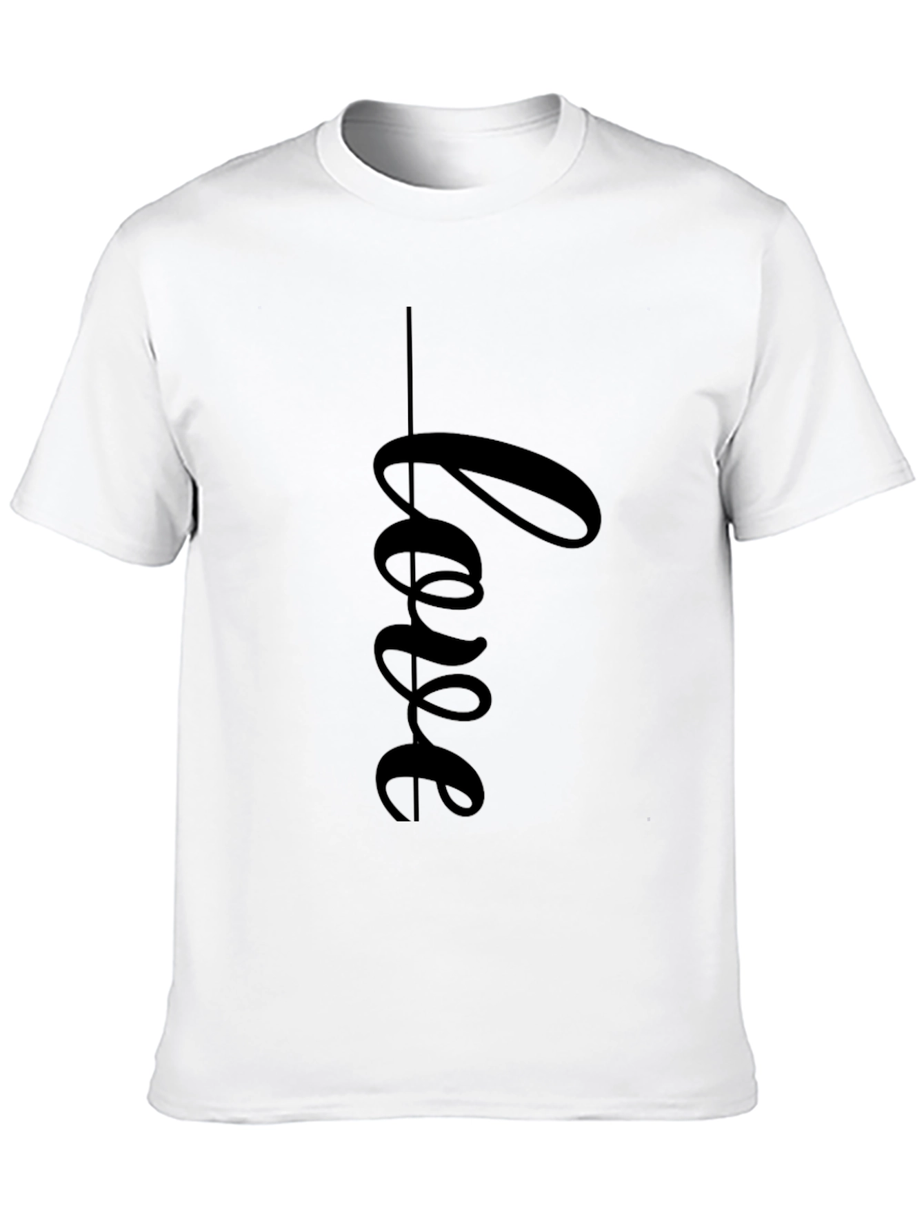 Love Script Black T-Shirt