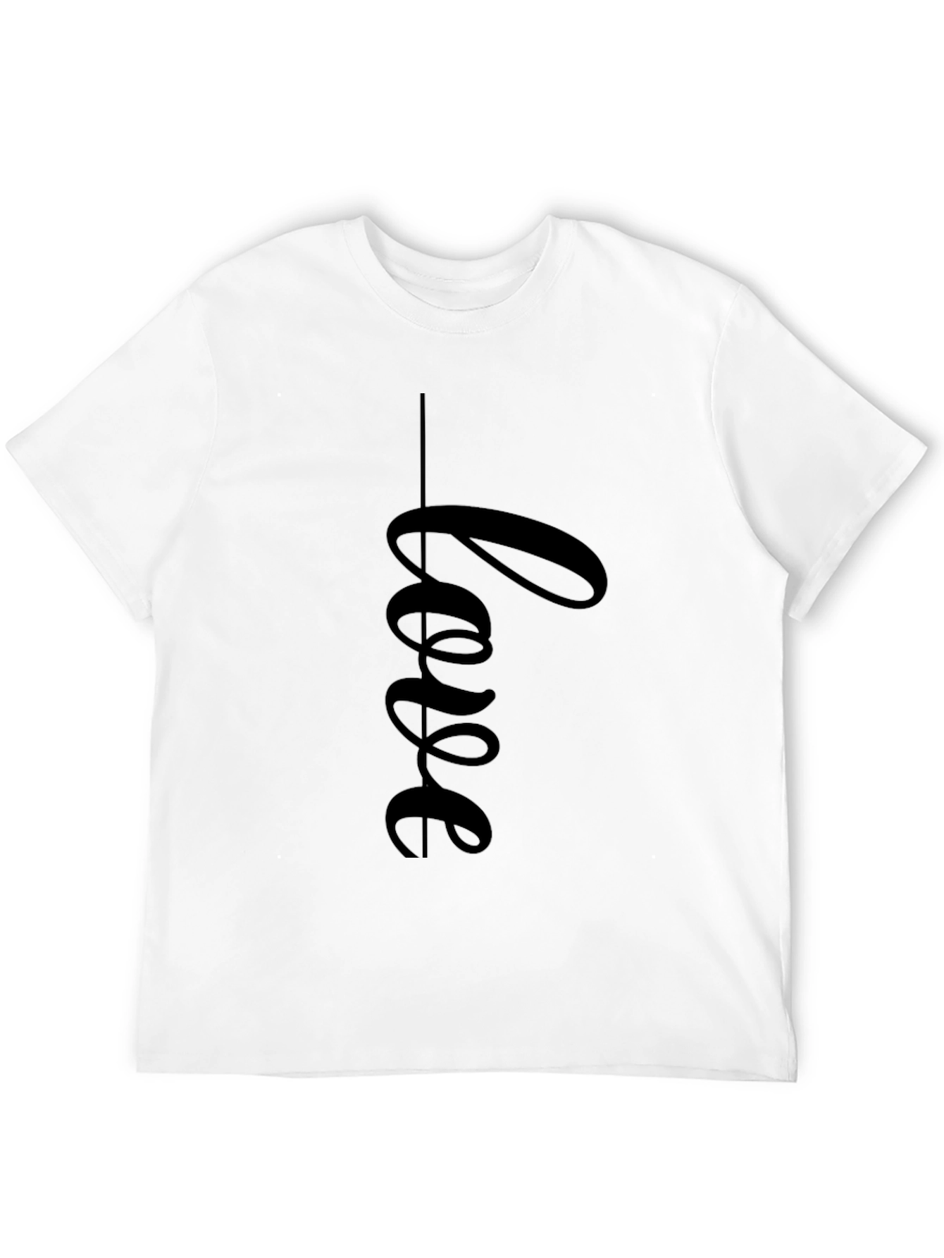 Love Script Black T-Shirt