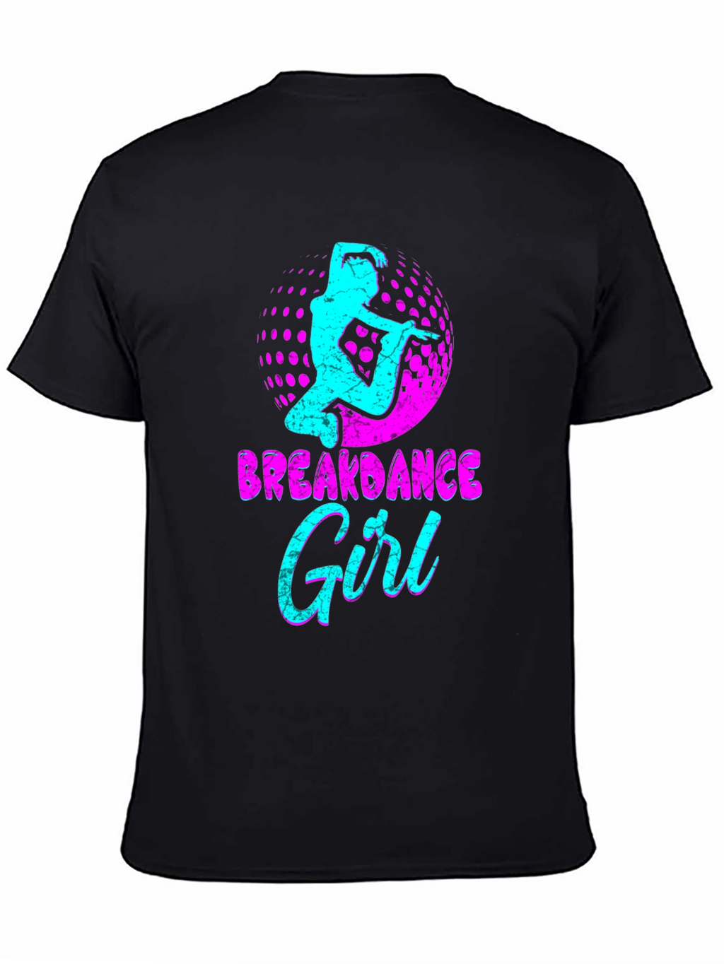 Breakdance Girl Graphic Tee - Black T-Shirt