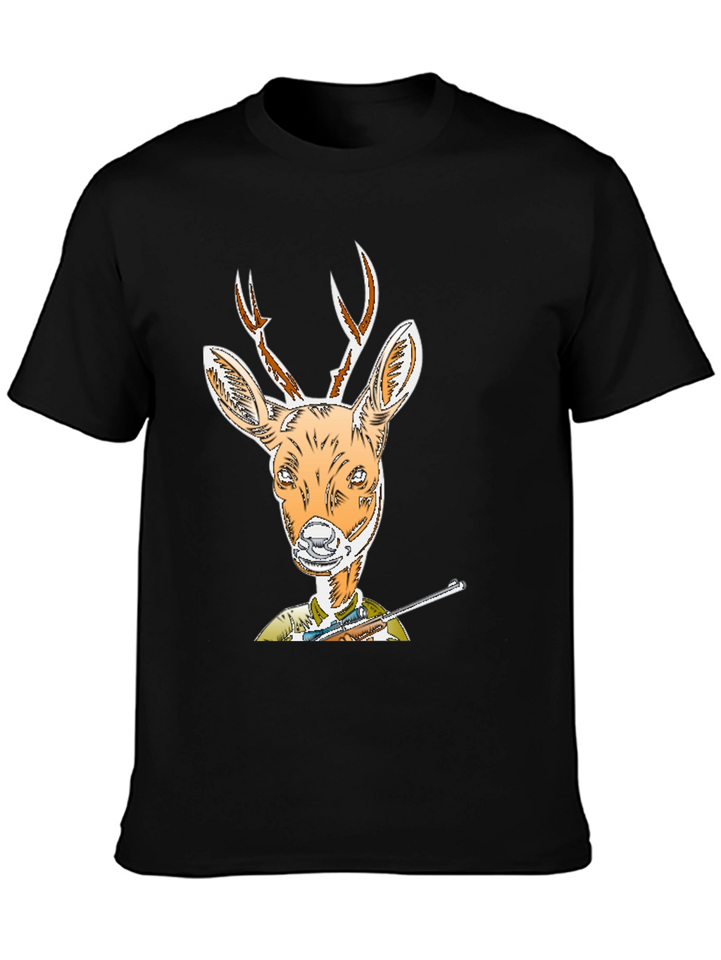 Deer Hunter T-Shirt Novelty Animal Tee