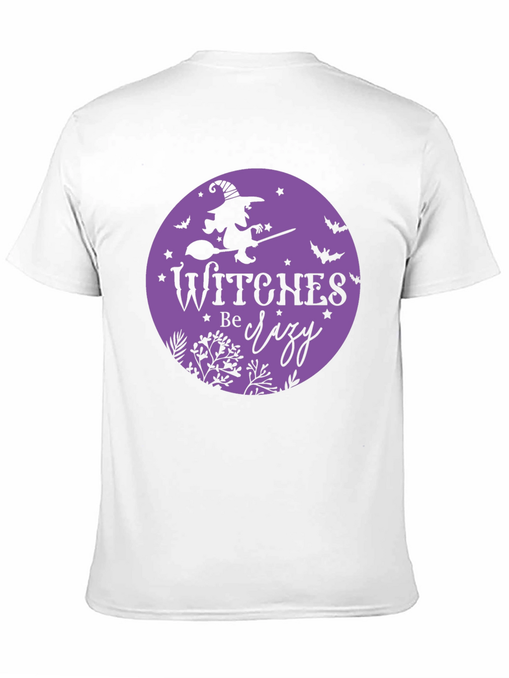 Witches Be Crazy Black Cotton T-Shirt