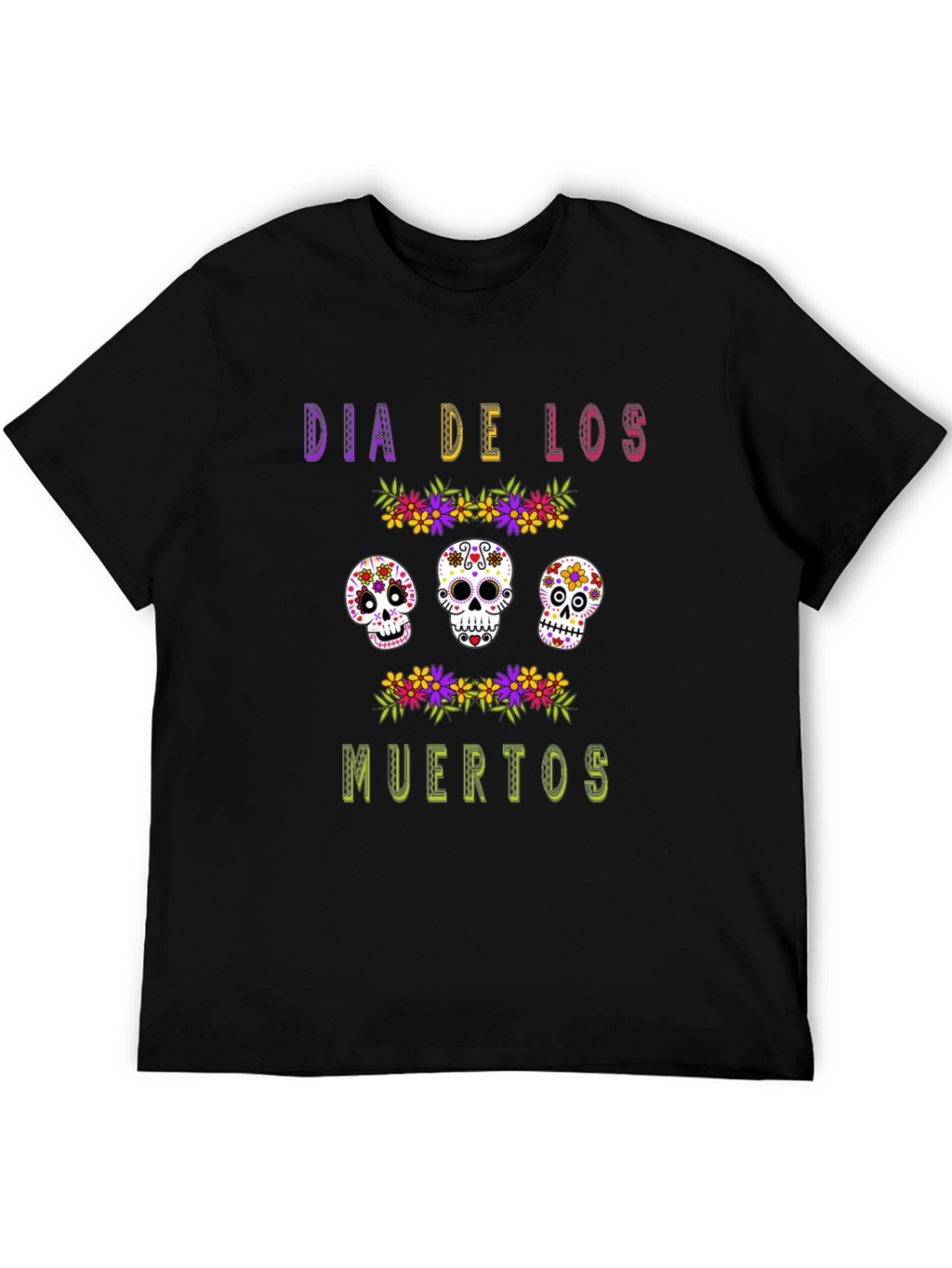 Dia de los Muertos Sugar Skull Graphic Tee