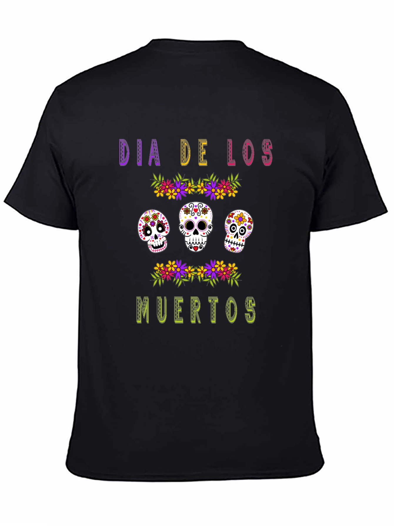 Dia de los Muertos Sugar Skull Graphic Tee