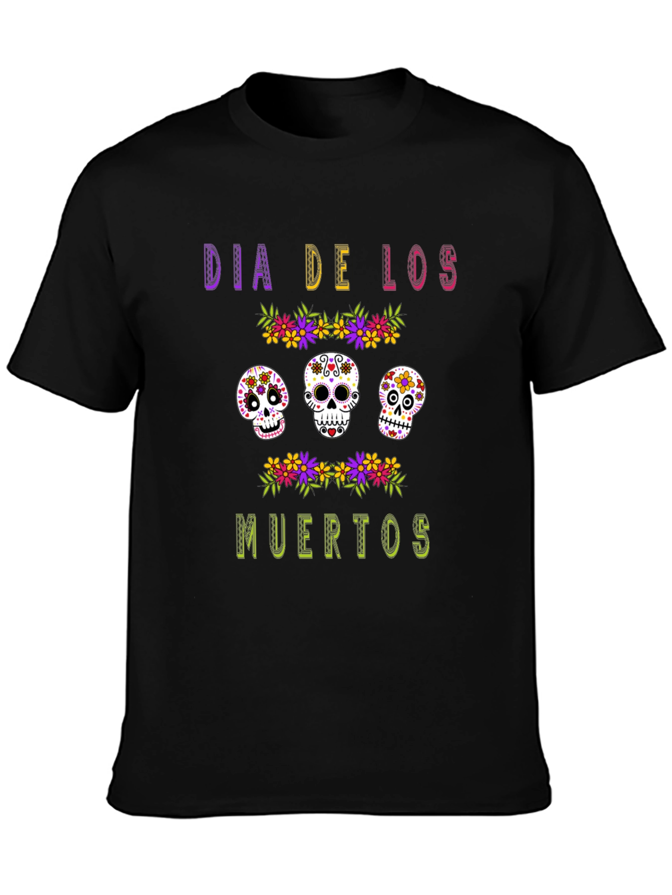 Dia de los Muertos Sugar Skull Graphic Tee