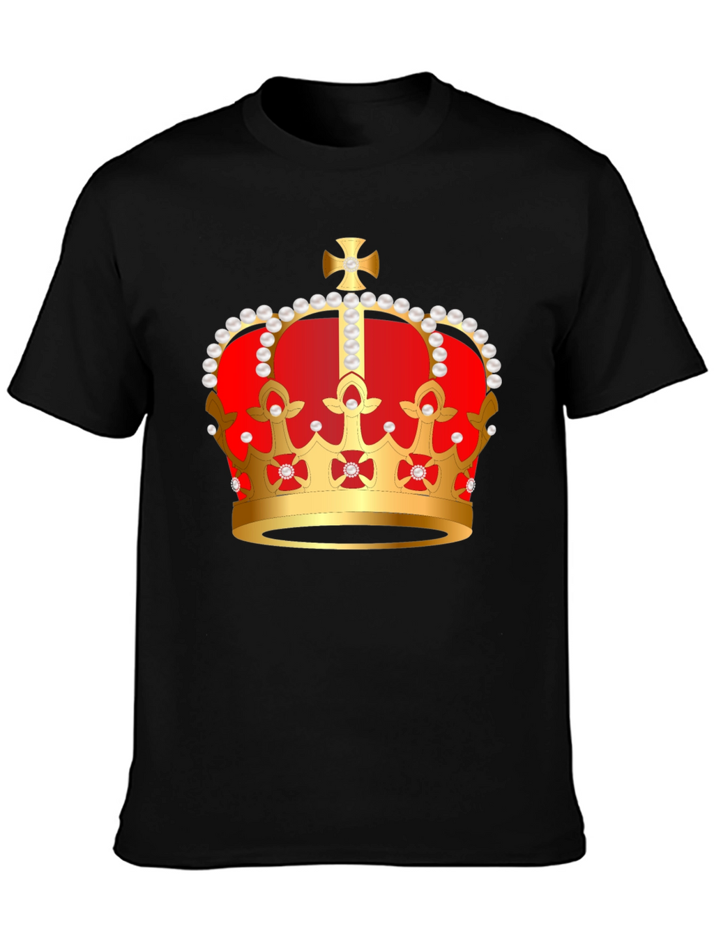 Royal Crown Graphic Tee - Black