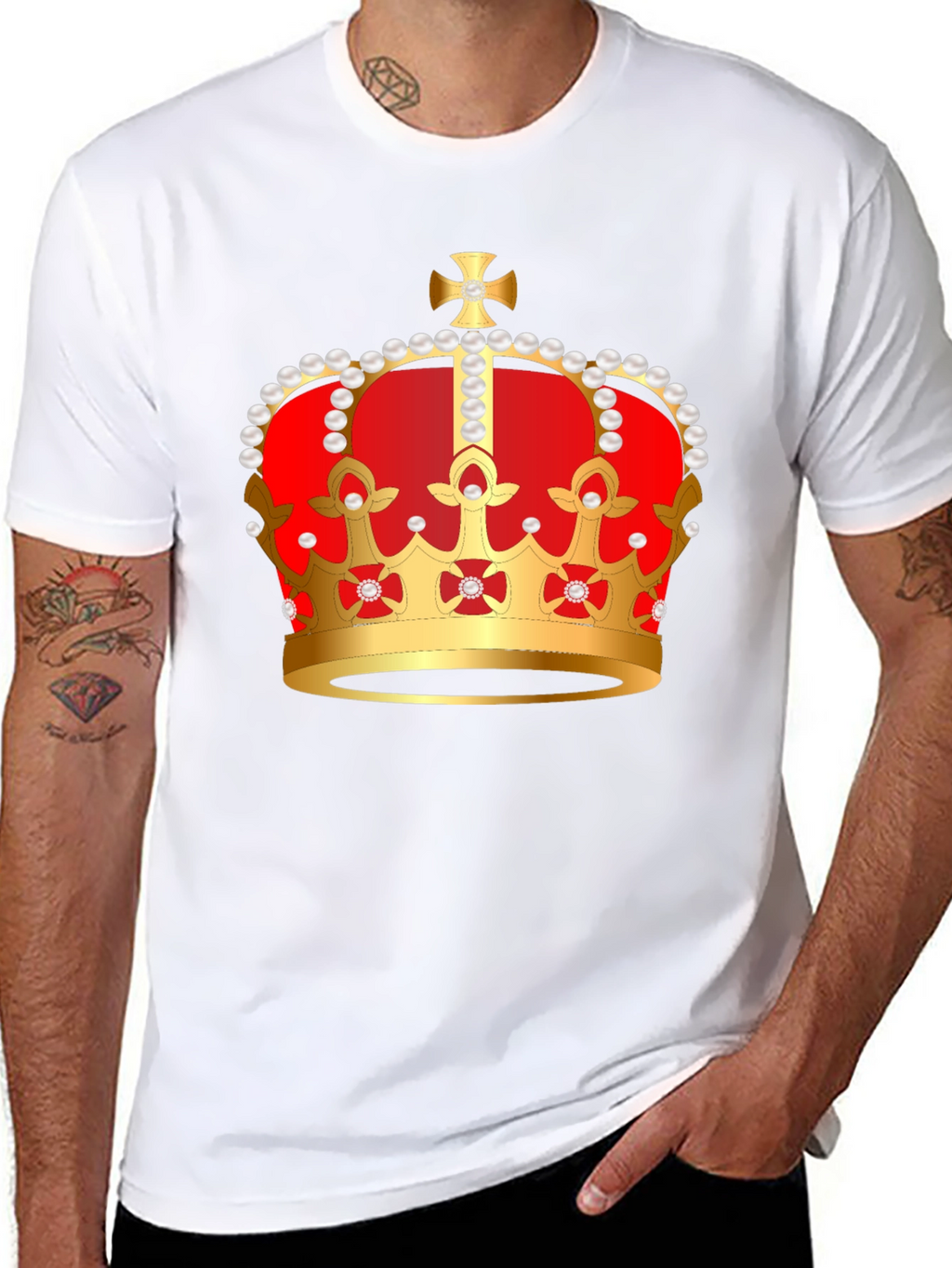 Royal Crown Graphic Tee - Black
