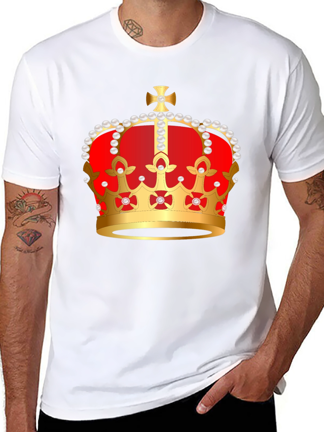 Royal Crown Graphic Tee - Black