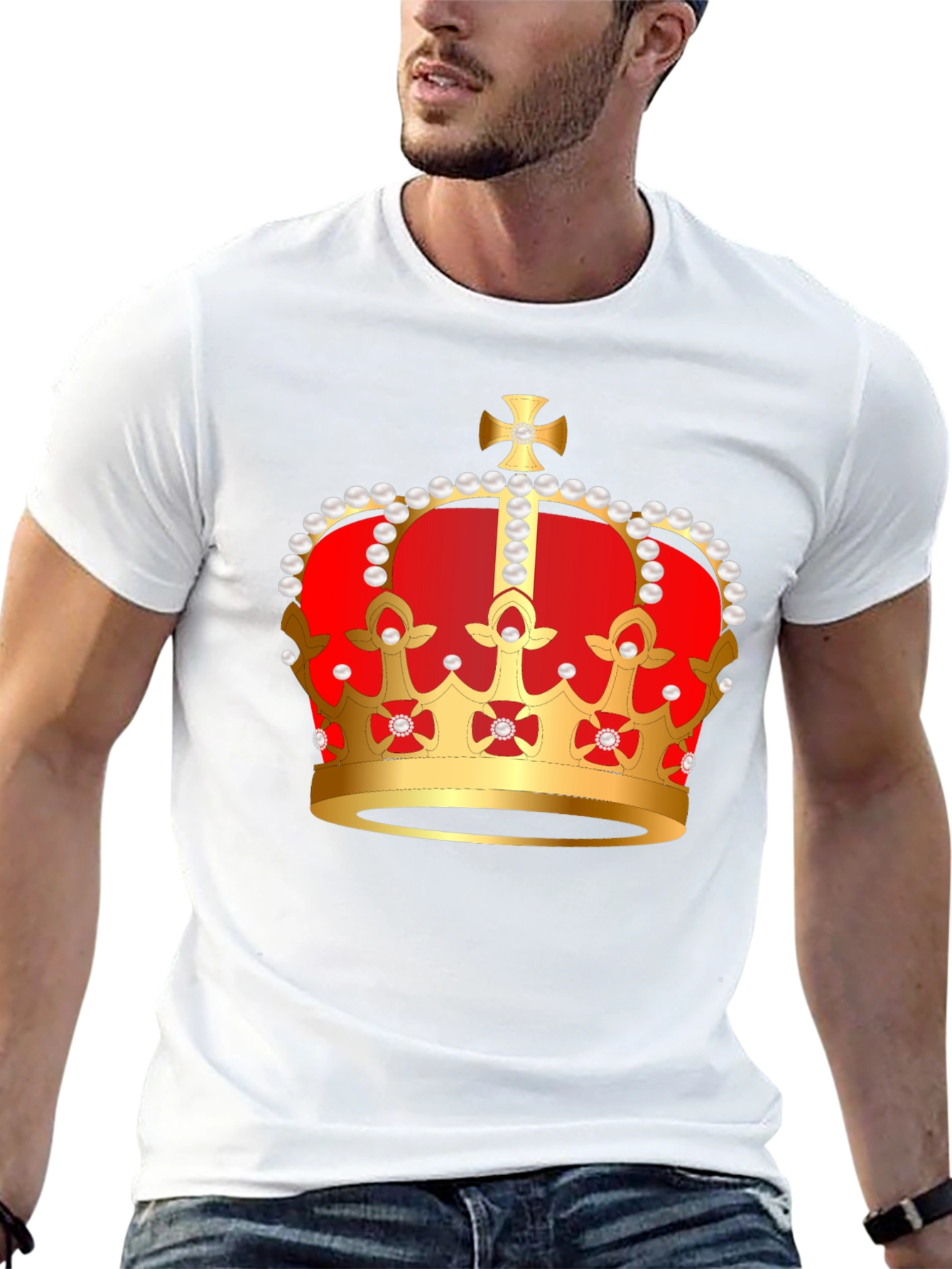 Royal Crown Graphic Tee - Black