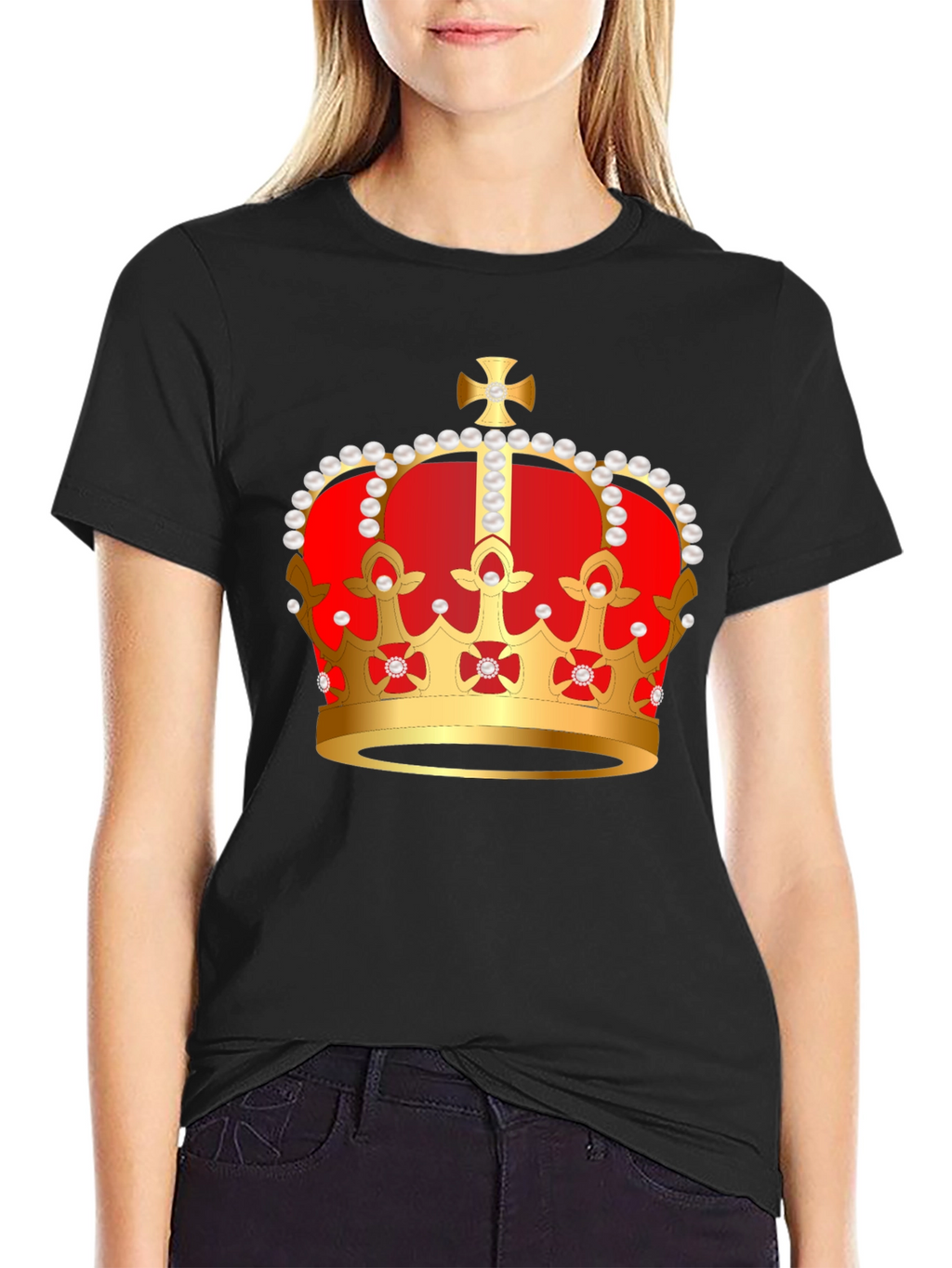 Royal Crown Graphic Tee - Black