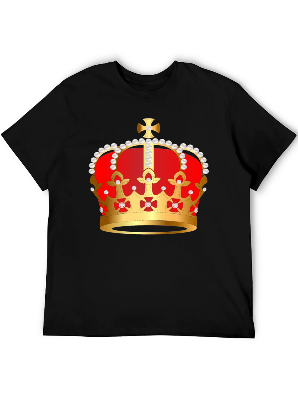 Royal Crown Graphic Tee - Black