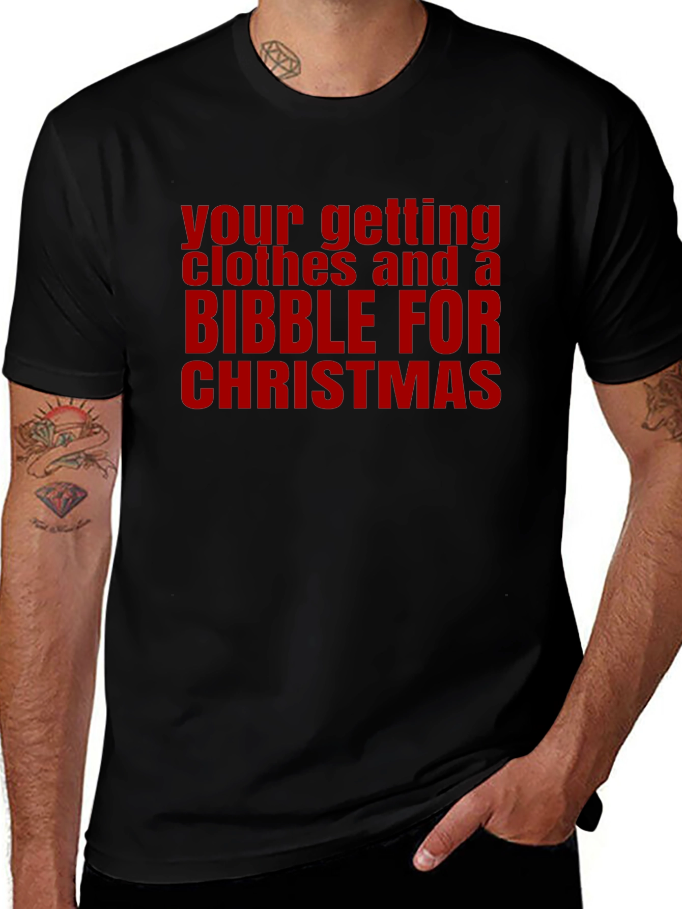 Funny Christmas Clothes and Bibble T-Shirt