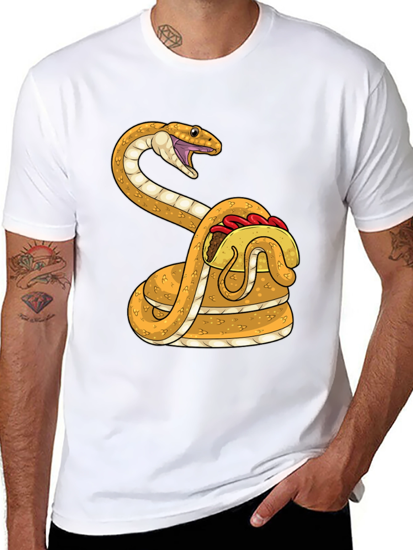 Snake Taco T-Shirt - Funny Graphic Tee