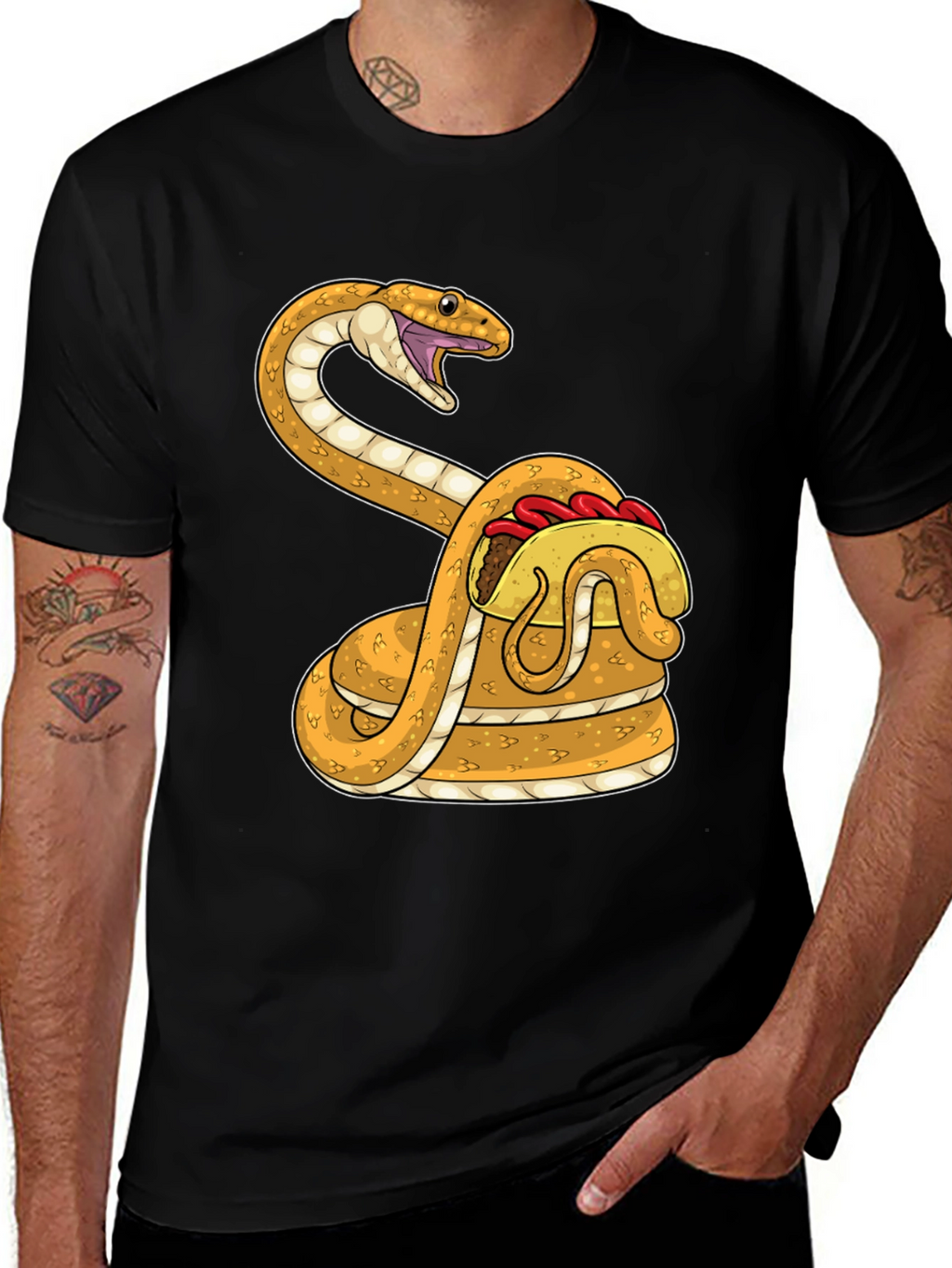 Snake Taco T-Shirt - Funny Graphic Tee
