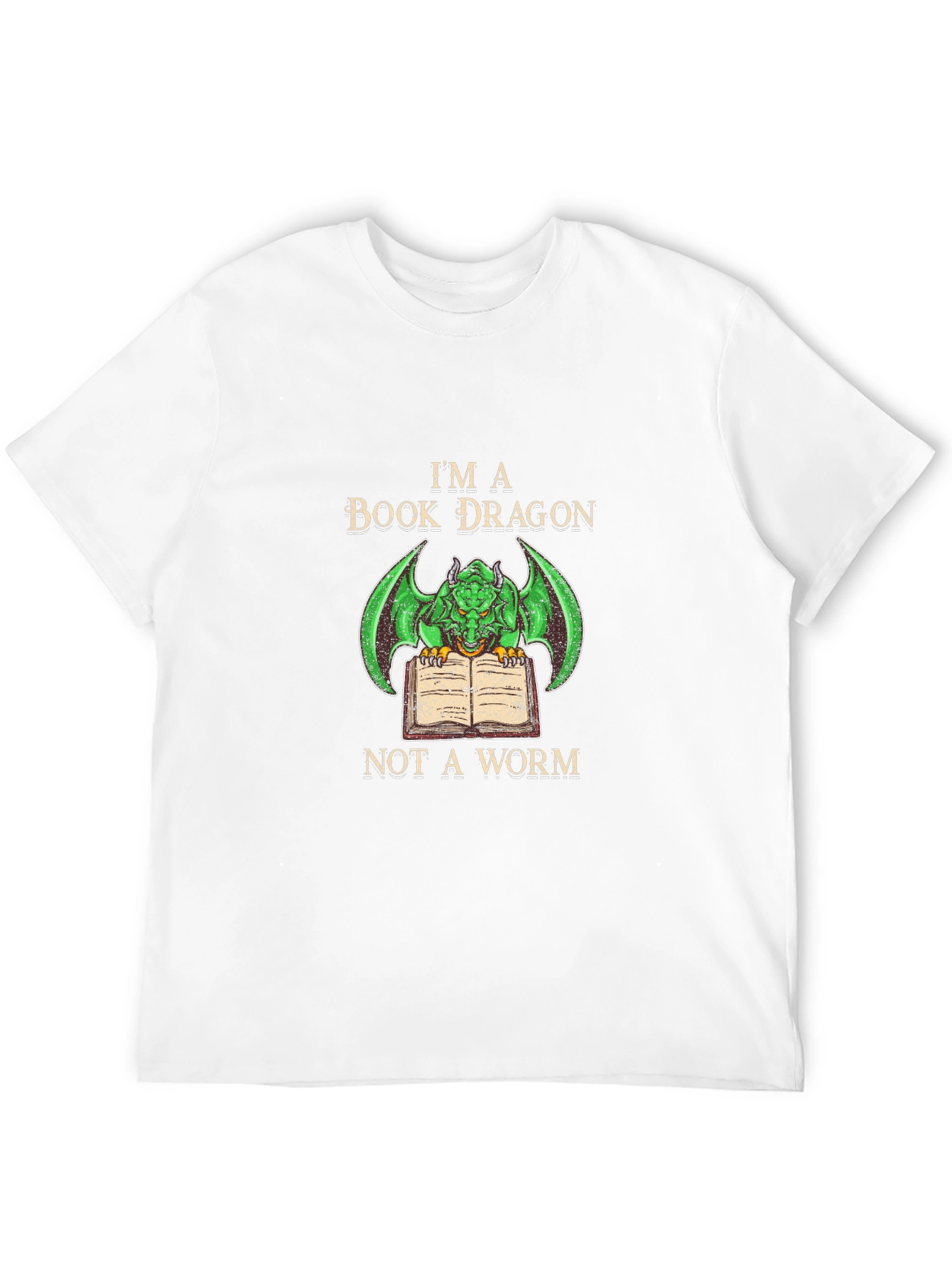 Book Dragon T-Shirt - Literary Fantasy Tee