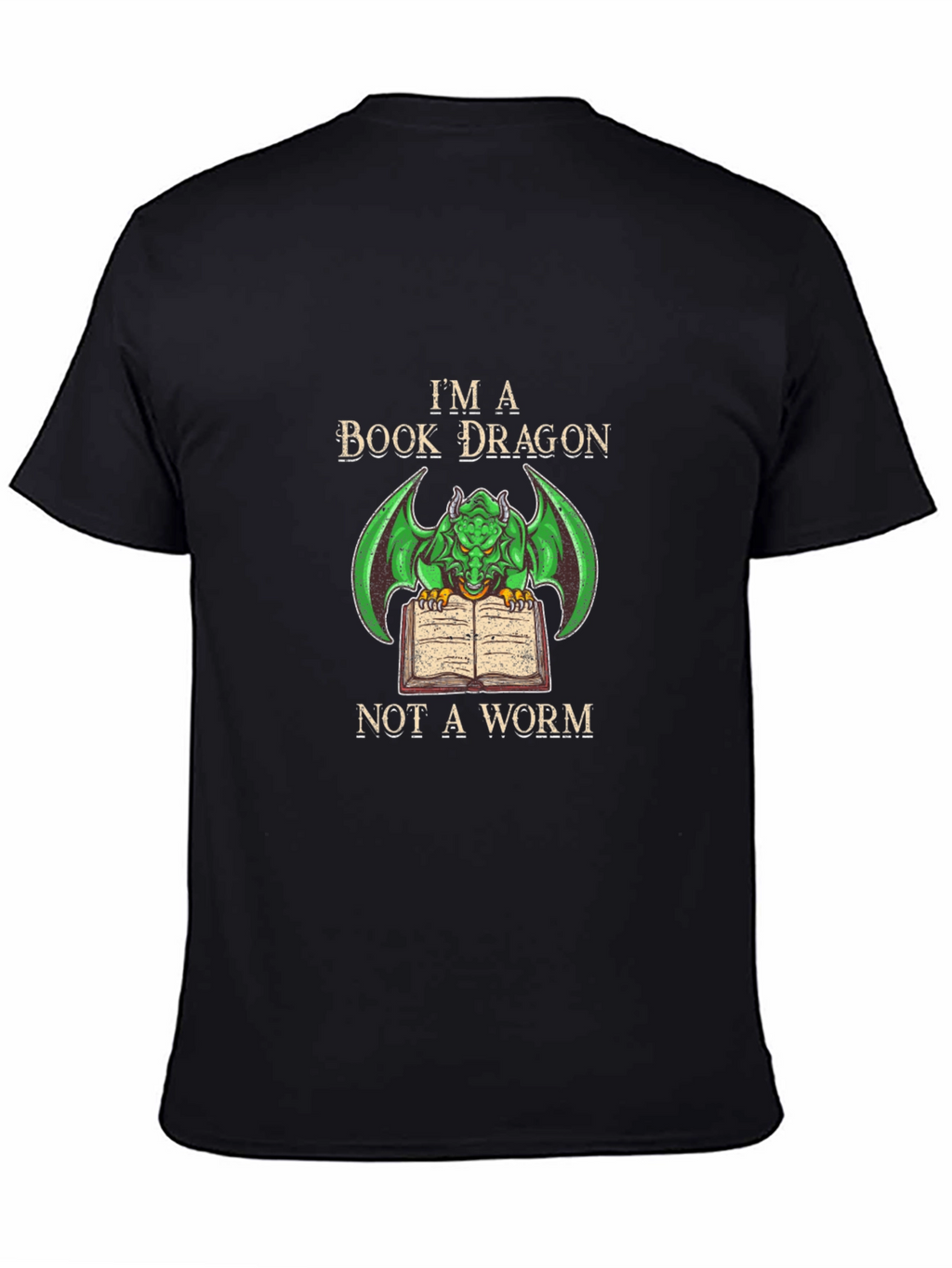 Book Dragon T-Shirt - Literary Fantasy Tee