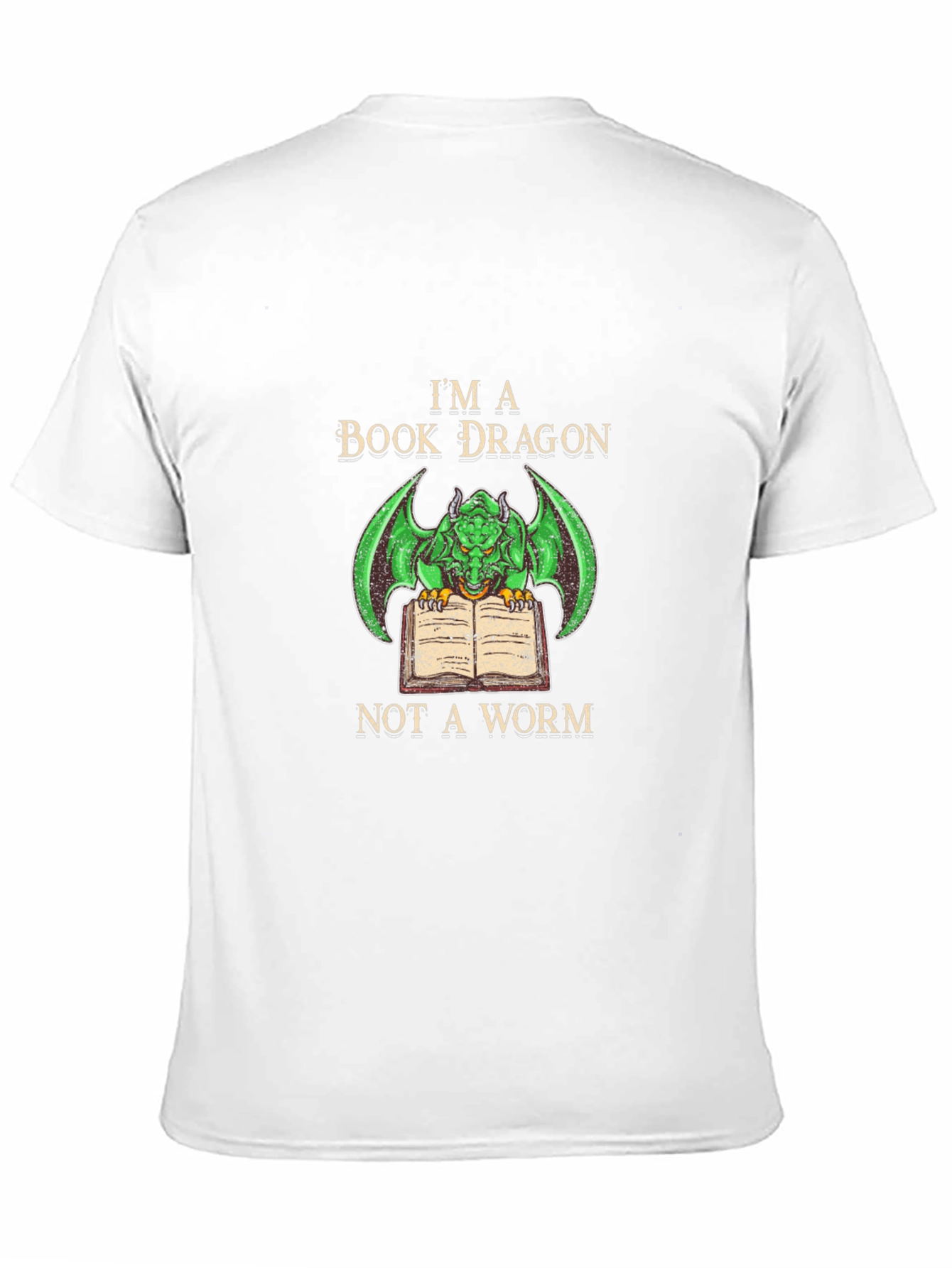 Book Dragon T-Shirt - Literary Fantasy Tee